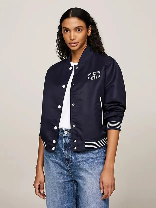 Varsity Water Repellent Bomber Jacket