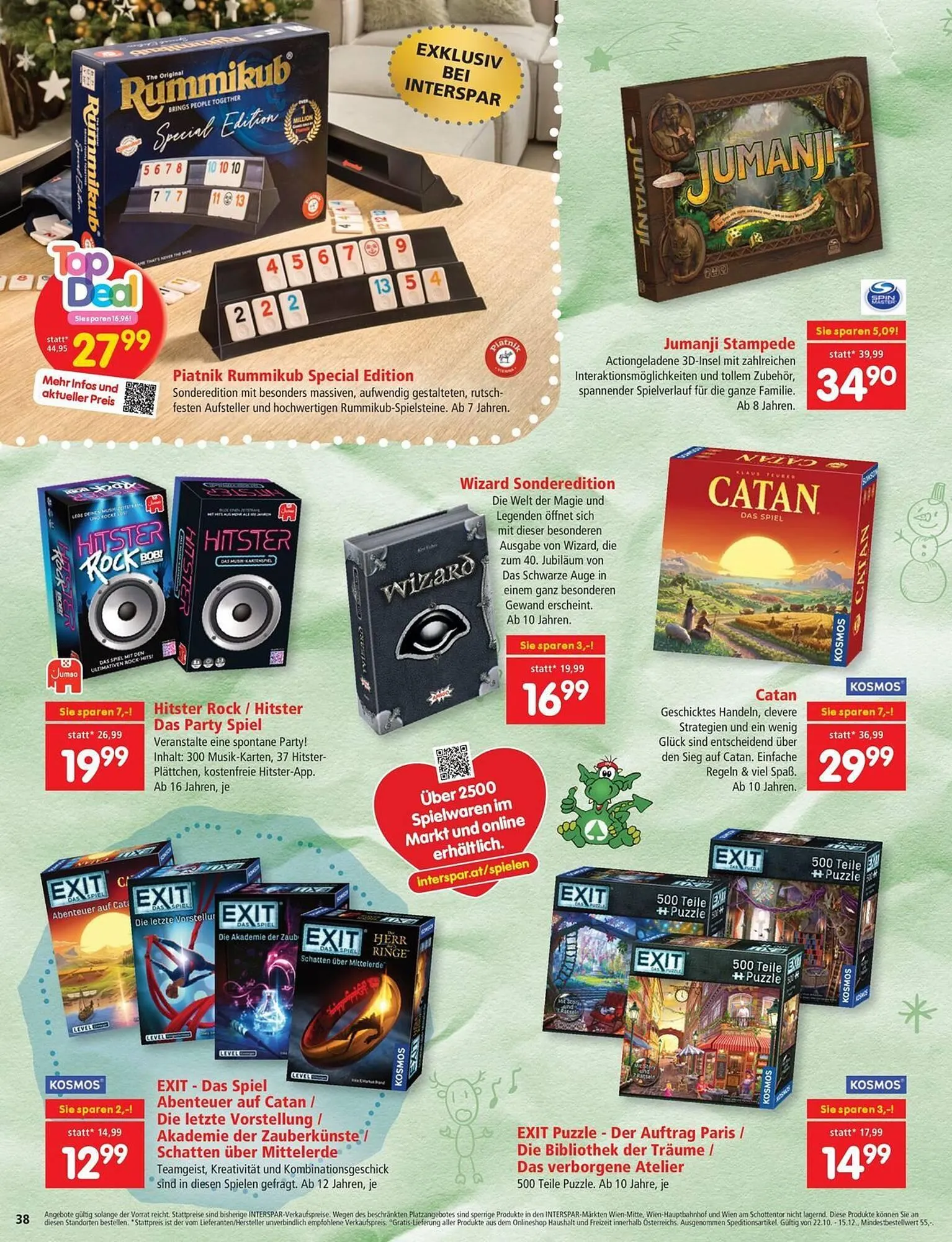 Interspar Flugblatt von 22. Oktober bis 15. Dezember 2025 - Flugblätt seite  38