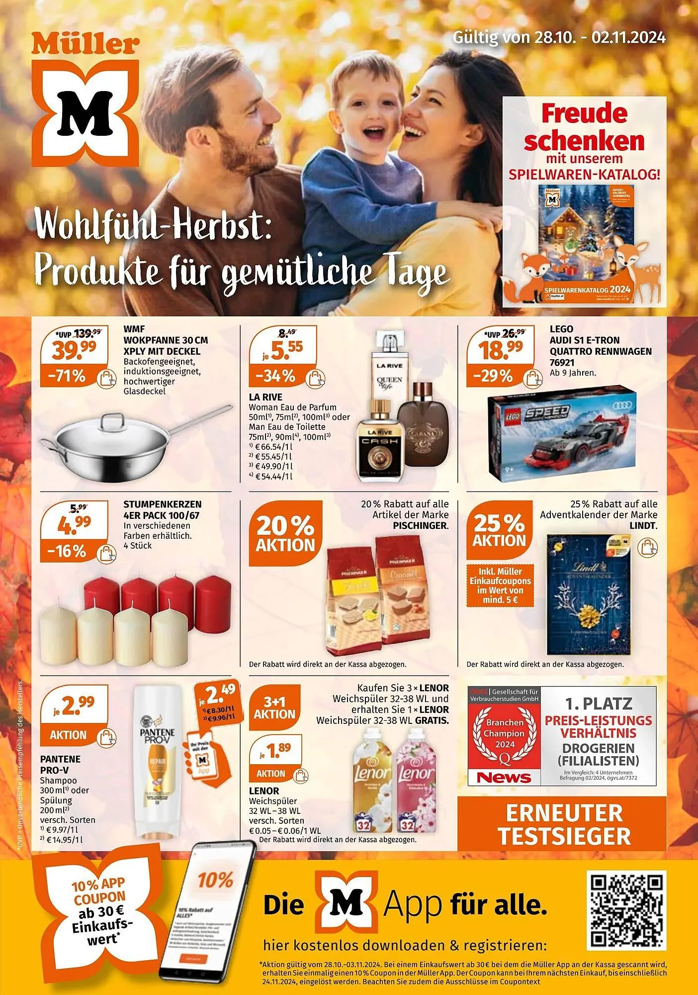 Müller Flugblatt von 28. Oktober bis 3. November 2024 - Flugblätt seite 1