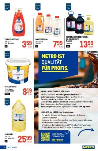METRO Flugblatt Food - Metro Profi von 17. September bis 30. September 2026 - Flugblätt seite  26