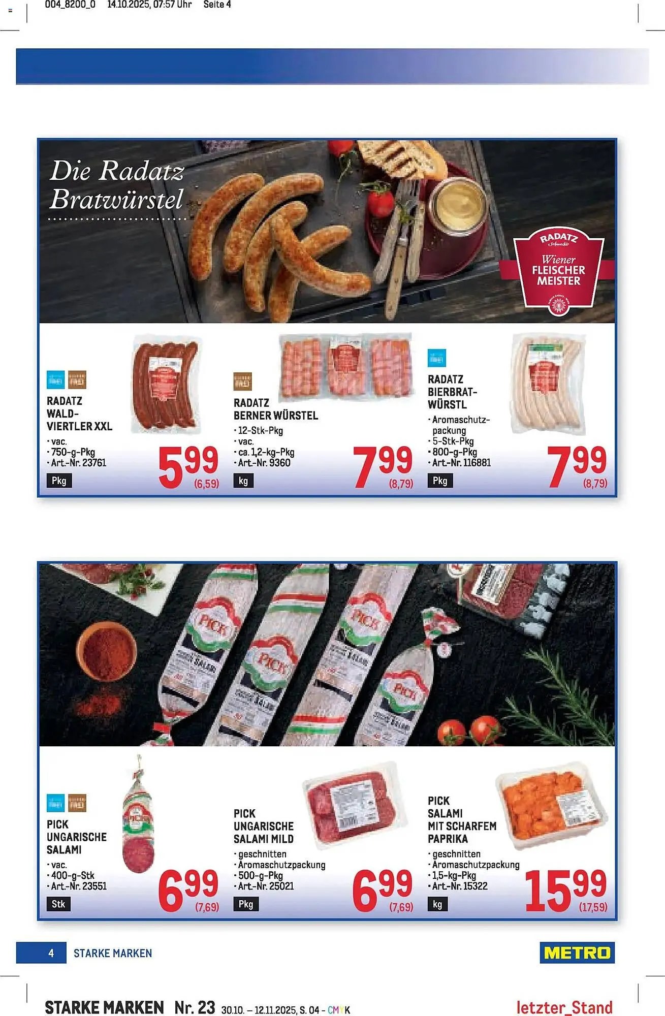 Metro Flugblatt von 30. Oktober bis 12. November 2025 - Flugblätt seite 4