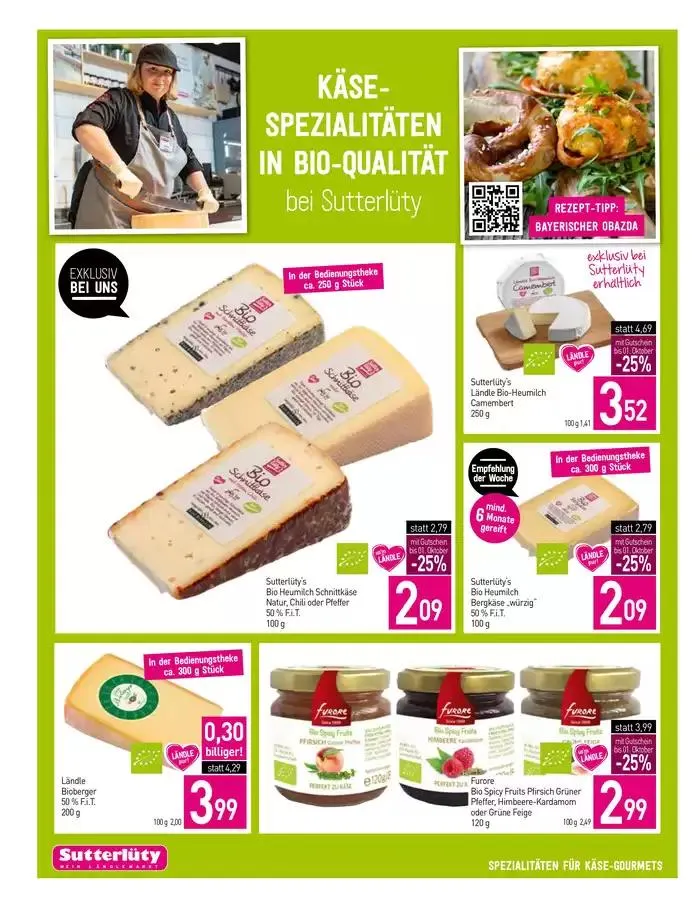 Sutterlüty flugblatt von 26. September bis 2. Oktober 2024 - Flugblätt seite  12