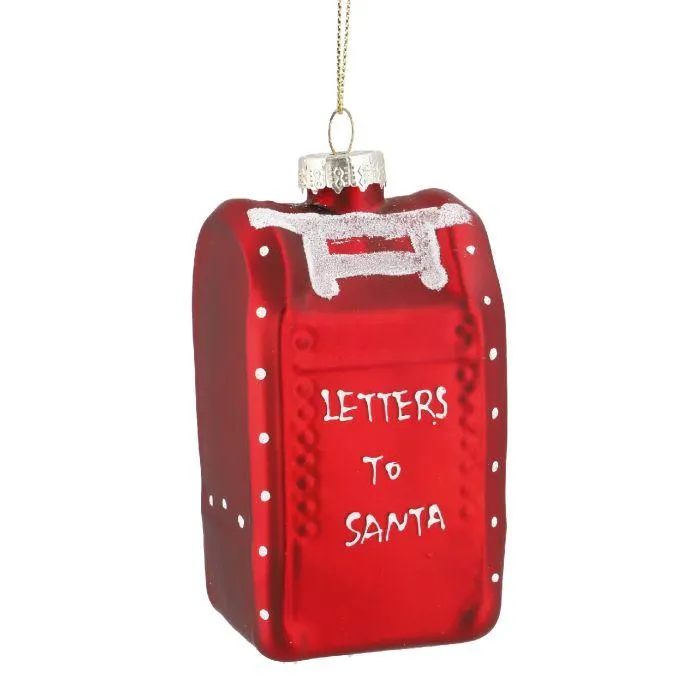 Anhänger Fancy, bunt, Briefkasten/rot, 10.5 cm