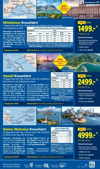 Lidl Reisen von 28. Februar bis 31. März 2026 - Flugblätt seite  27