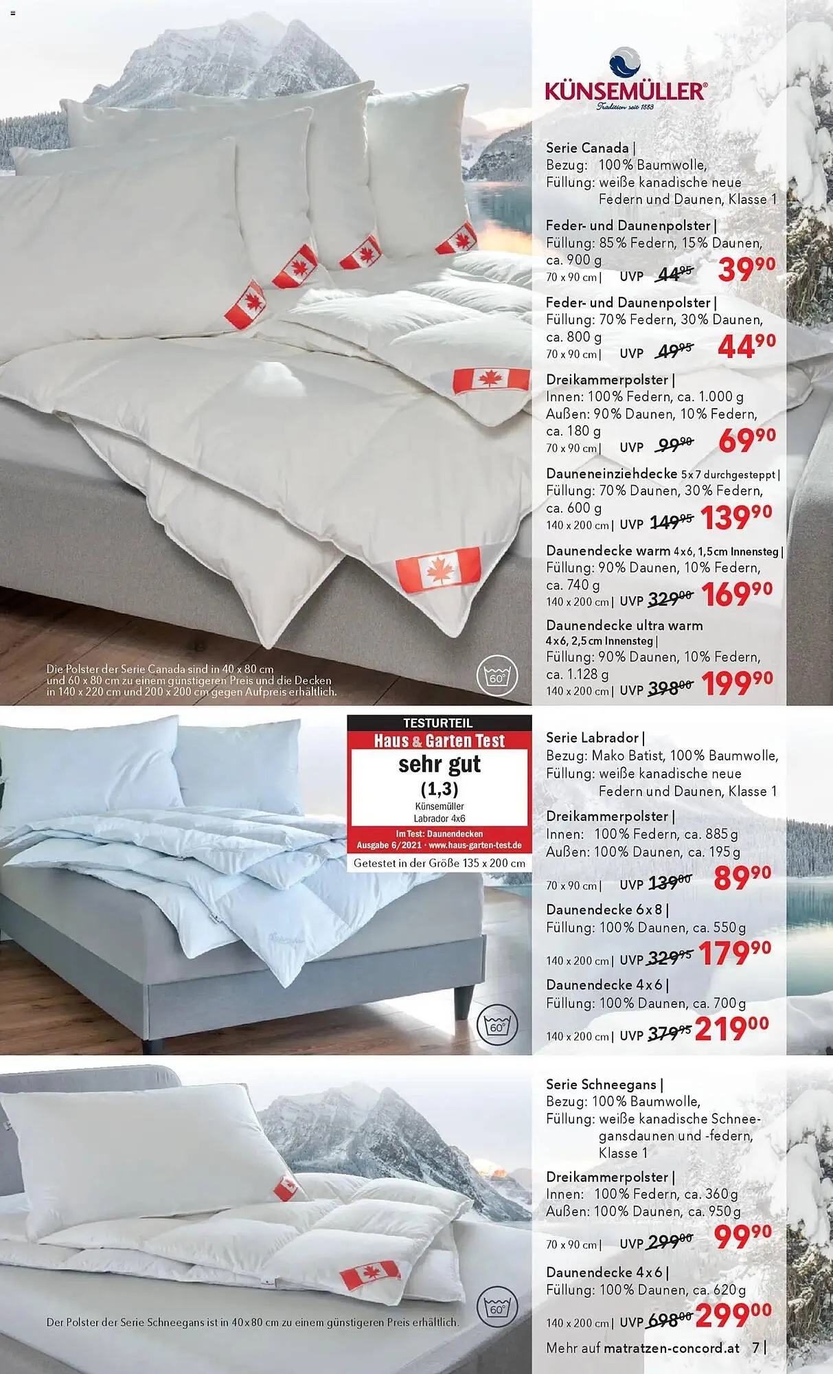 Matratzen Concord Prospekt von 7. November bis 25. November 2025 - Flugblätt seite 7