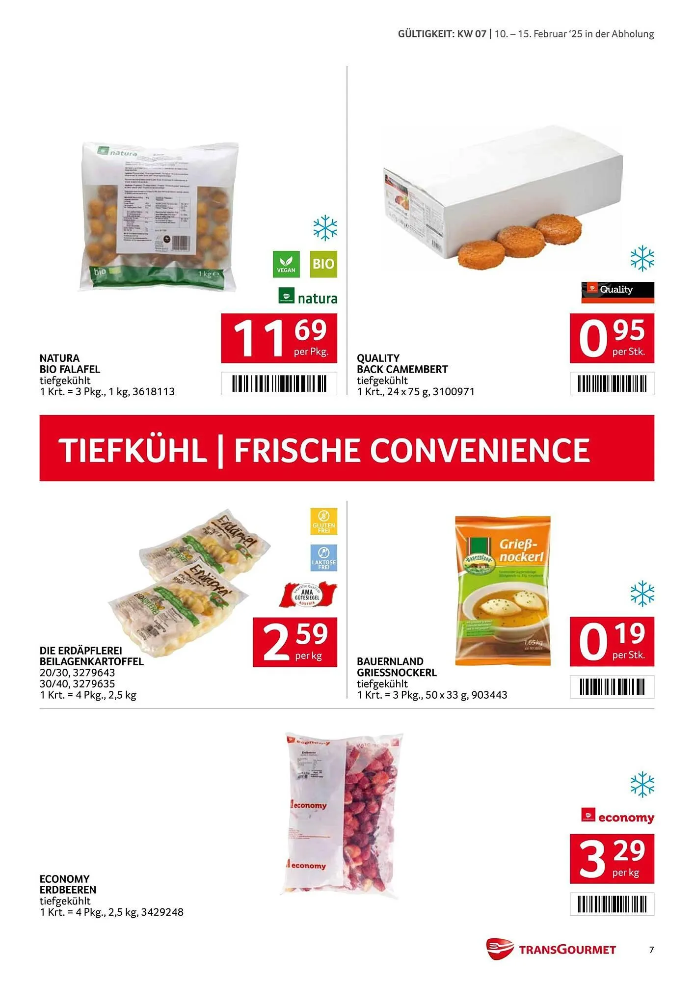 Transgourmet Flugblatt von 10. Februar bis 16. Februar 2025 - Flugblätt seite  7