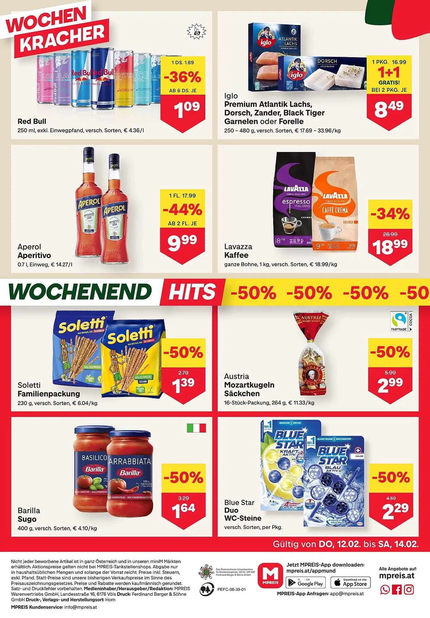 MPreis Flugblatt von 12. Februar bis 18. Februar 2026 - Flugblätt seite  12