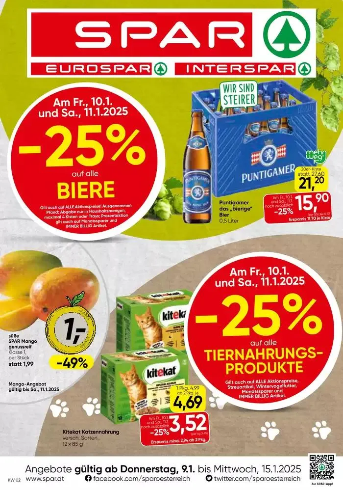 Tolles Angebot für Schnäppchenjäger von 8. Jänner bis 15. Jänner 2025 - Flugblätt seite 1
