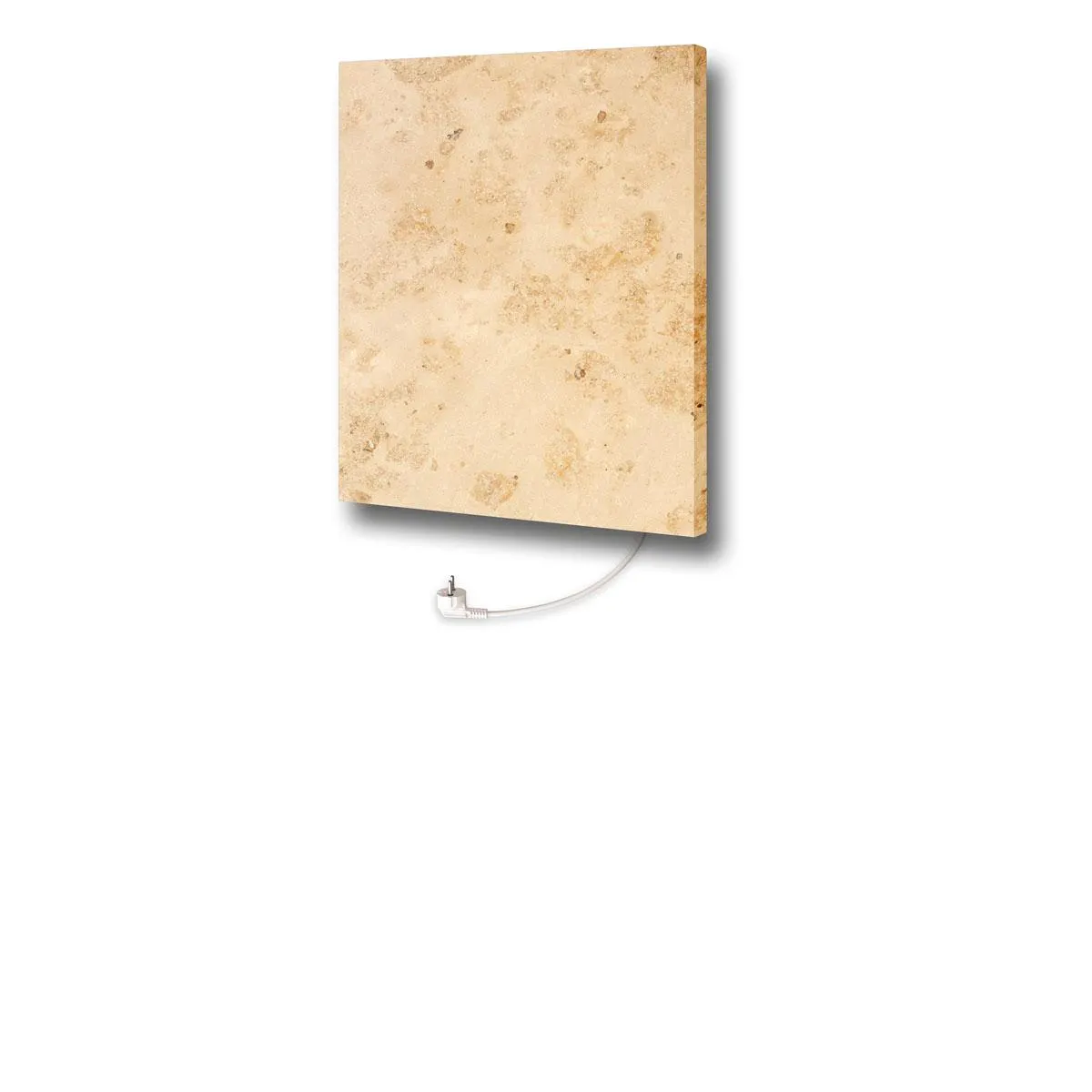 Deisgn-Heizkörper aus Jura Naturstein mit Thermostat 50 x 60 cm