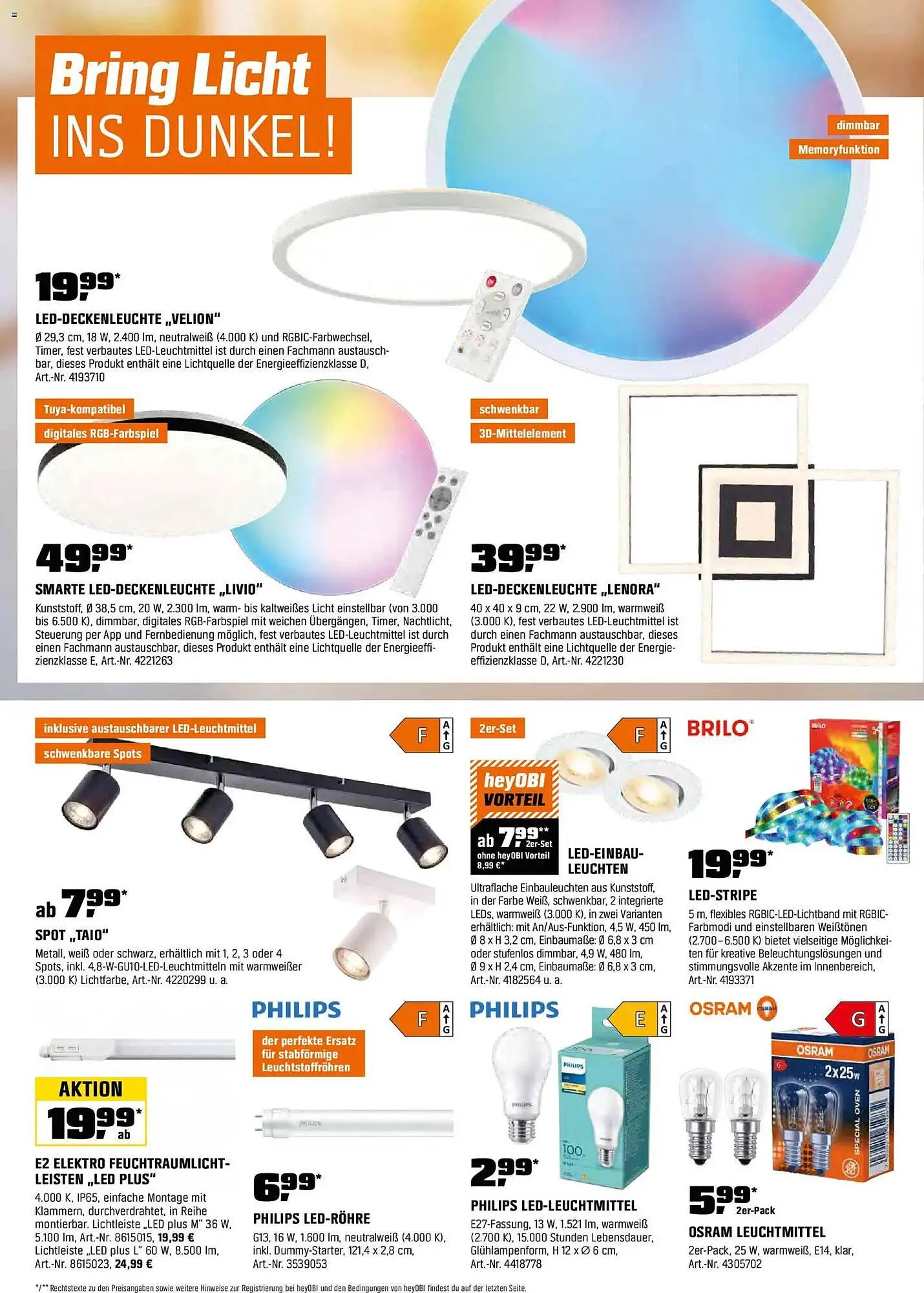 OBI Flugblatt von 14. November bis 30. November 2025 - Flugblätt seite 18