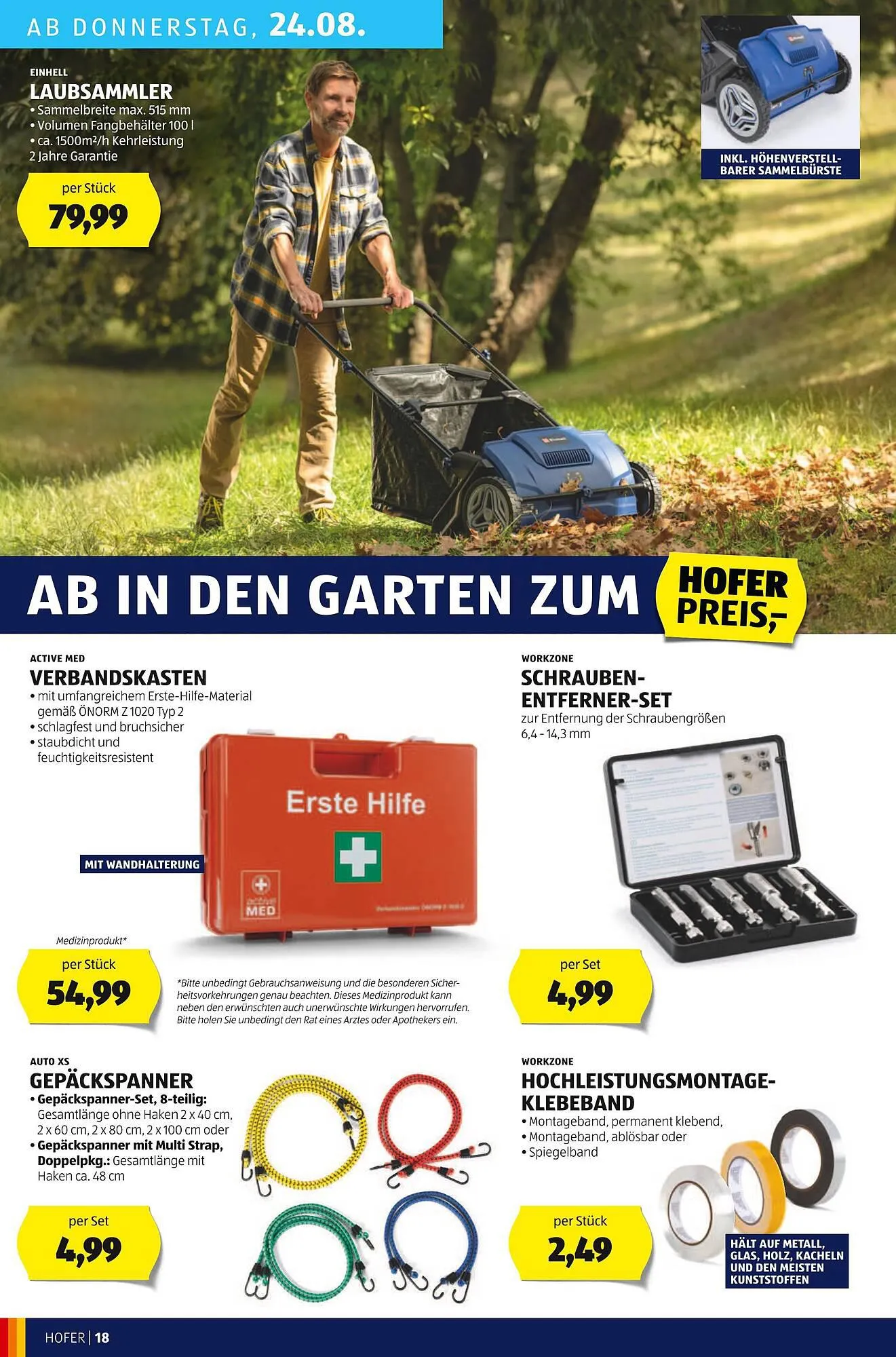 Hofer Flugblatt von 18. August bis 24. August 2023 - Flugblätt seite 20