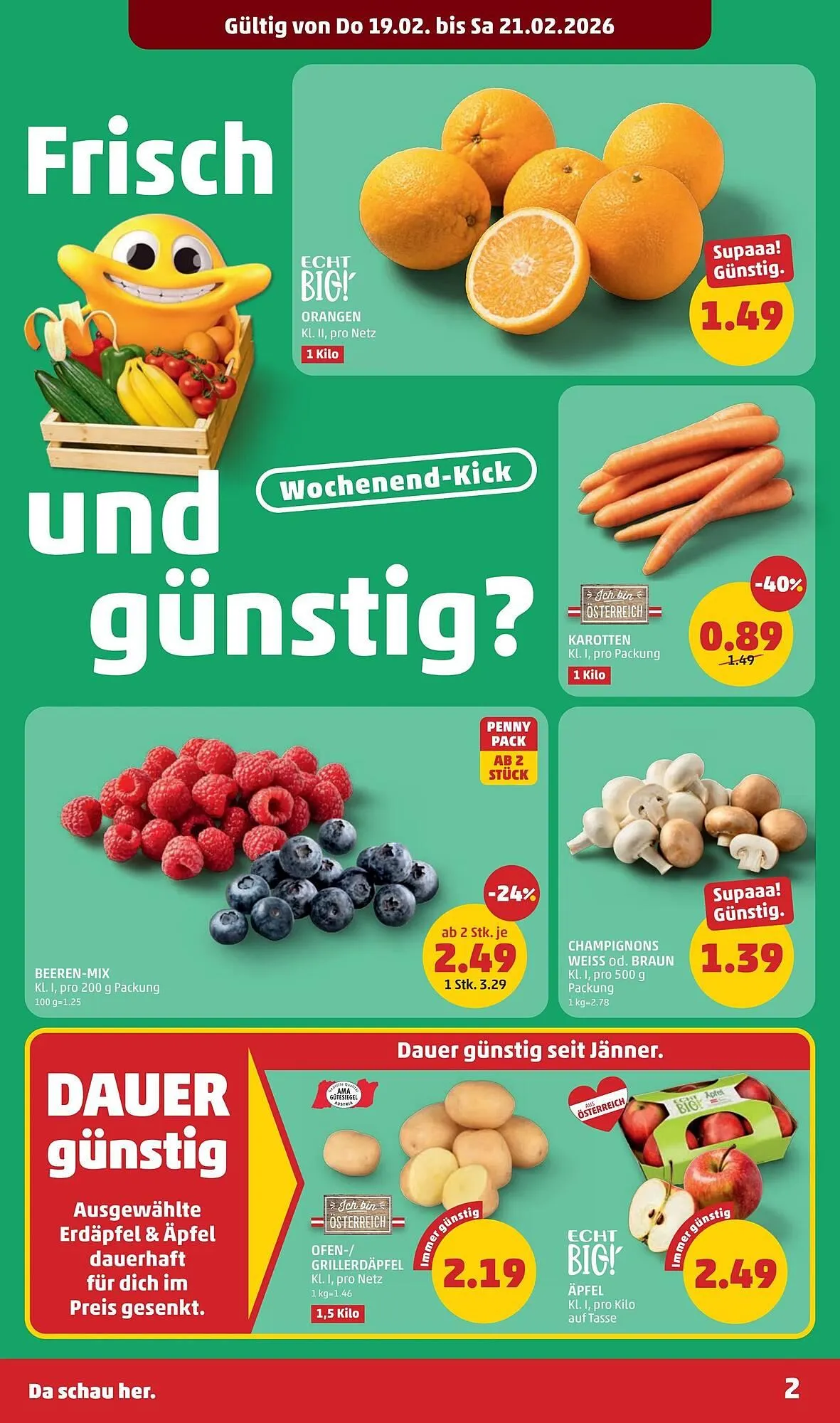 PENNY Flugblatt von 19. Februar bis 26. Februar 2026 - Flugblätt seite 2
