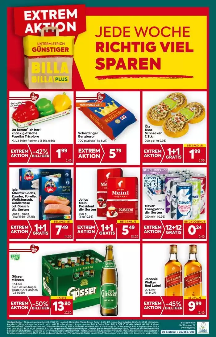 Vorschau BILLA PLUS Wien KW43 von 22. Oktober bis 5. November 2024 - Flugblätt seite 20