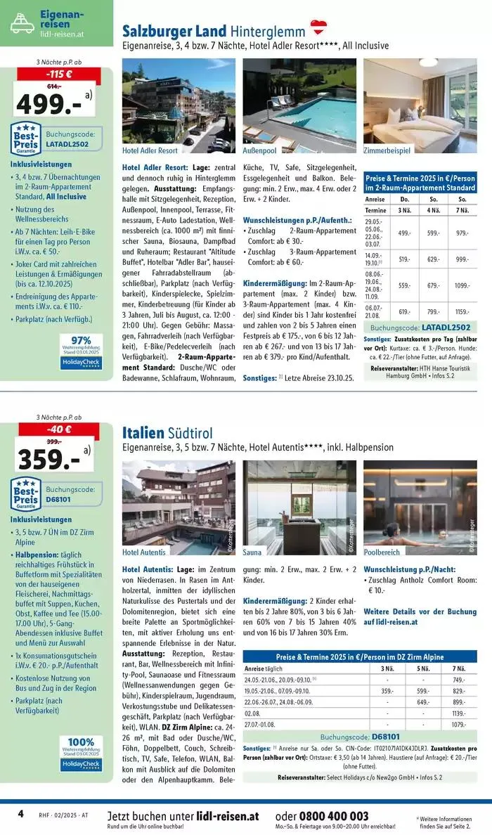 Aktuelle Reiseprospekte Hauptprospekt Februar von 29. Jänner bis 28. Februar 2025 - Flugblätt seite 4