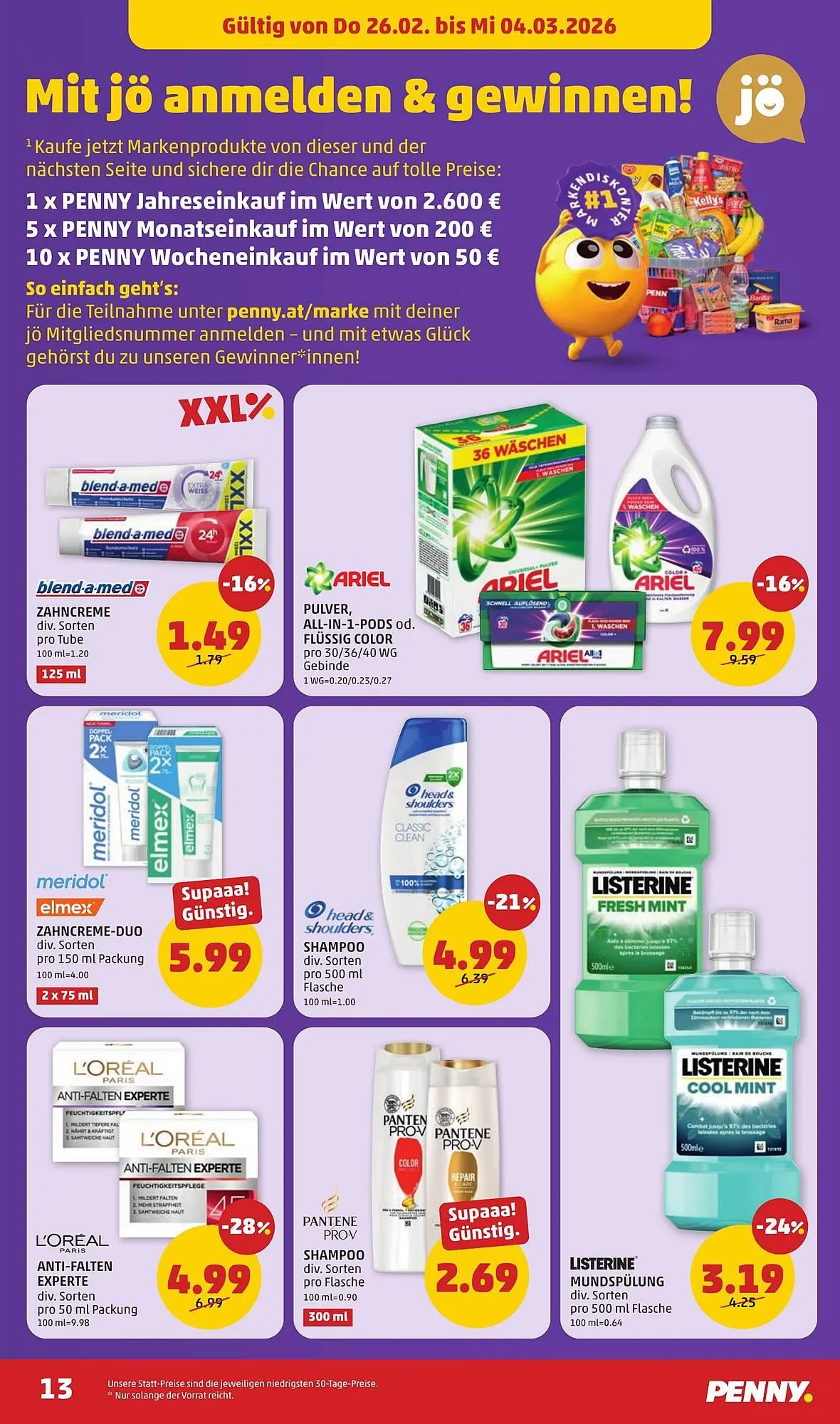 PENNY Flugblatt von 26. Februar bis 4. März 2026 - Flugblätt seite  13