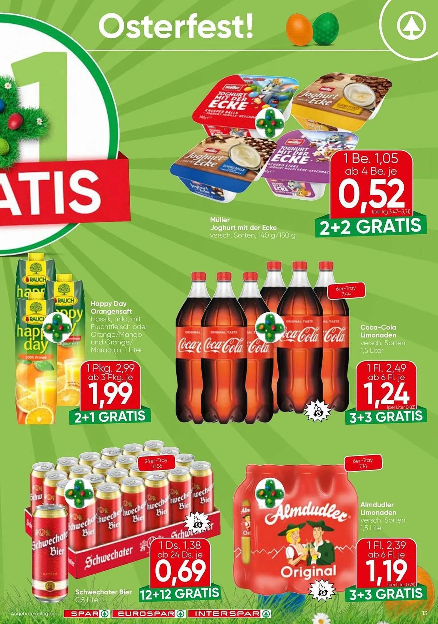 Eurospar Flugblatt von 31. März bis 8. April 2026 - Flugblätt seite  13