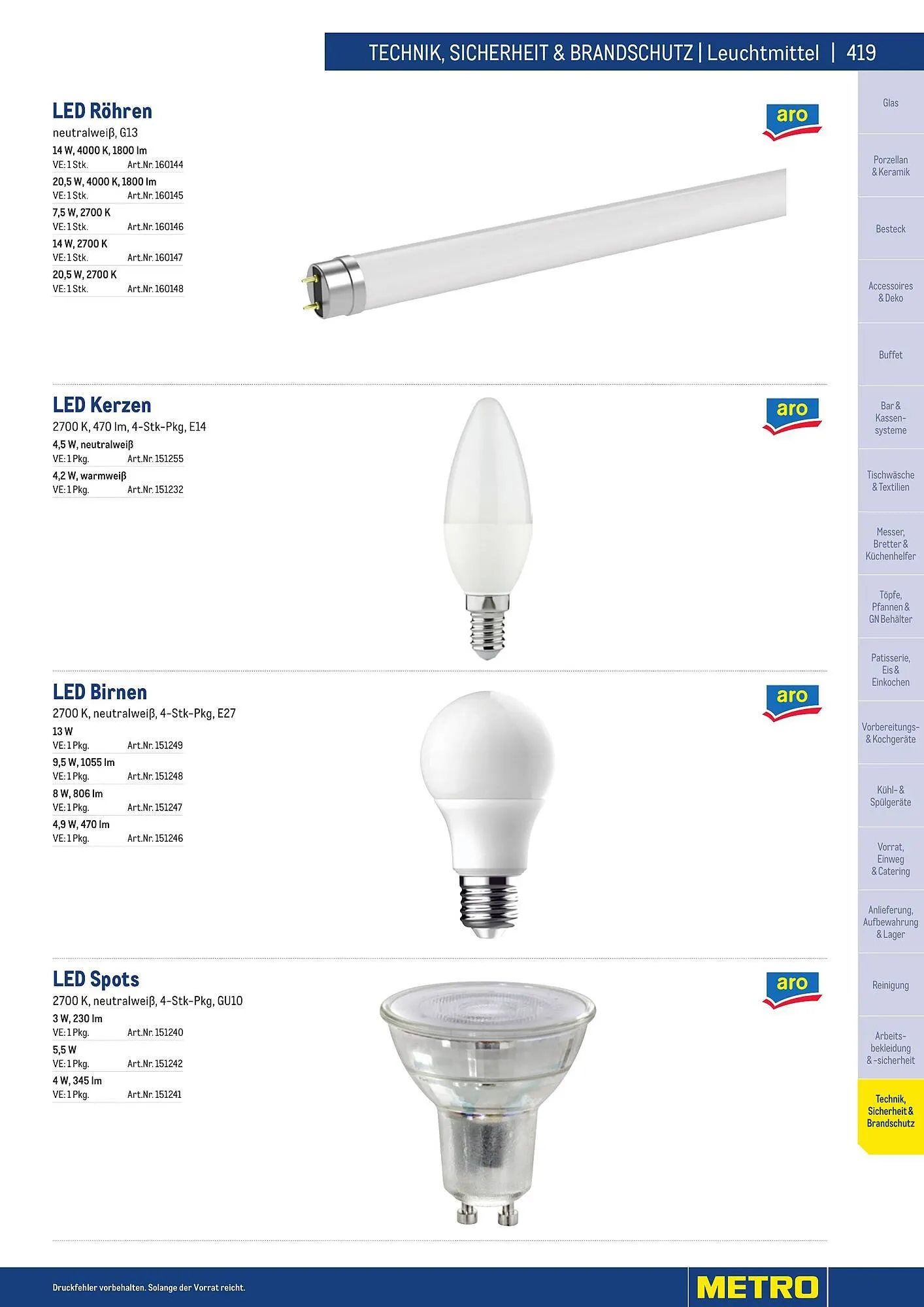 Metro Flugblatt von 25. März bis 31. Dezember 2026 - Flugblätt seite  419