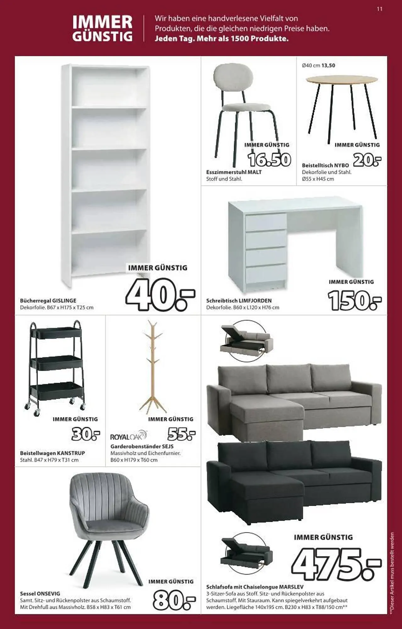 JYSK Flugblatt von 5. November bis 18. November 2025 - Flugblätt seite 11