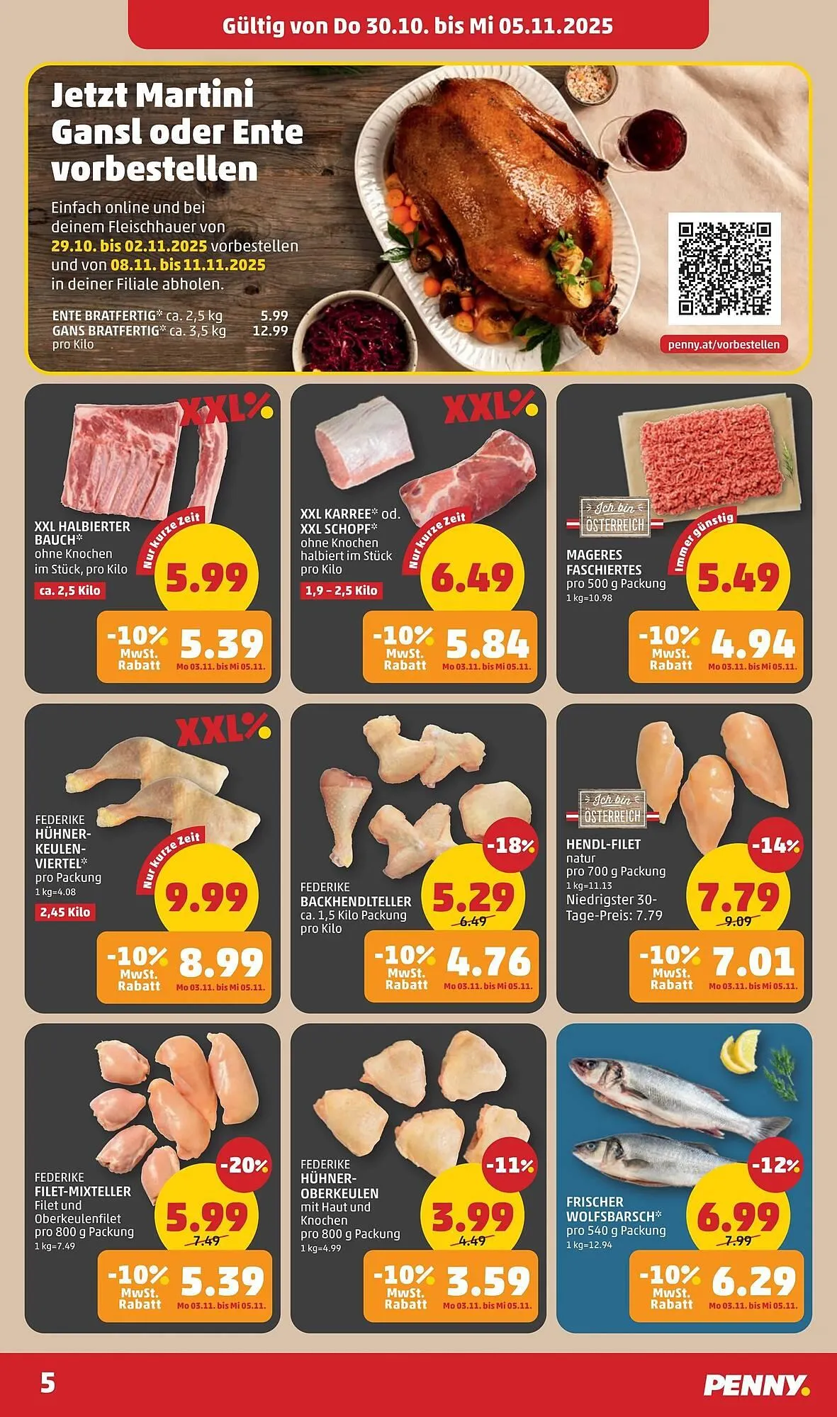 PENNY Flugblatt von 30. Oktober bis 5. November 2025 - Flugblätt seite  5
