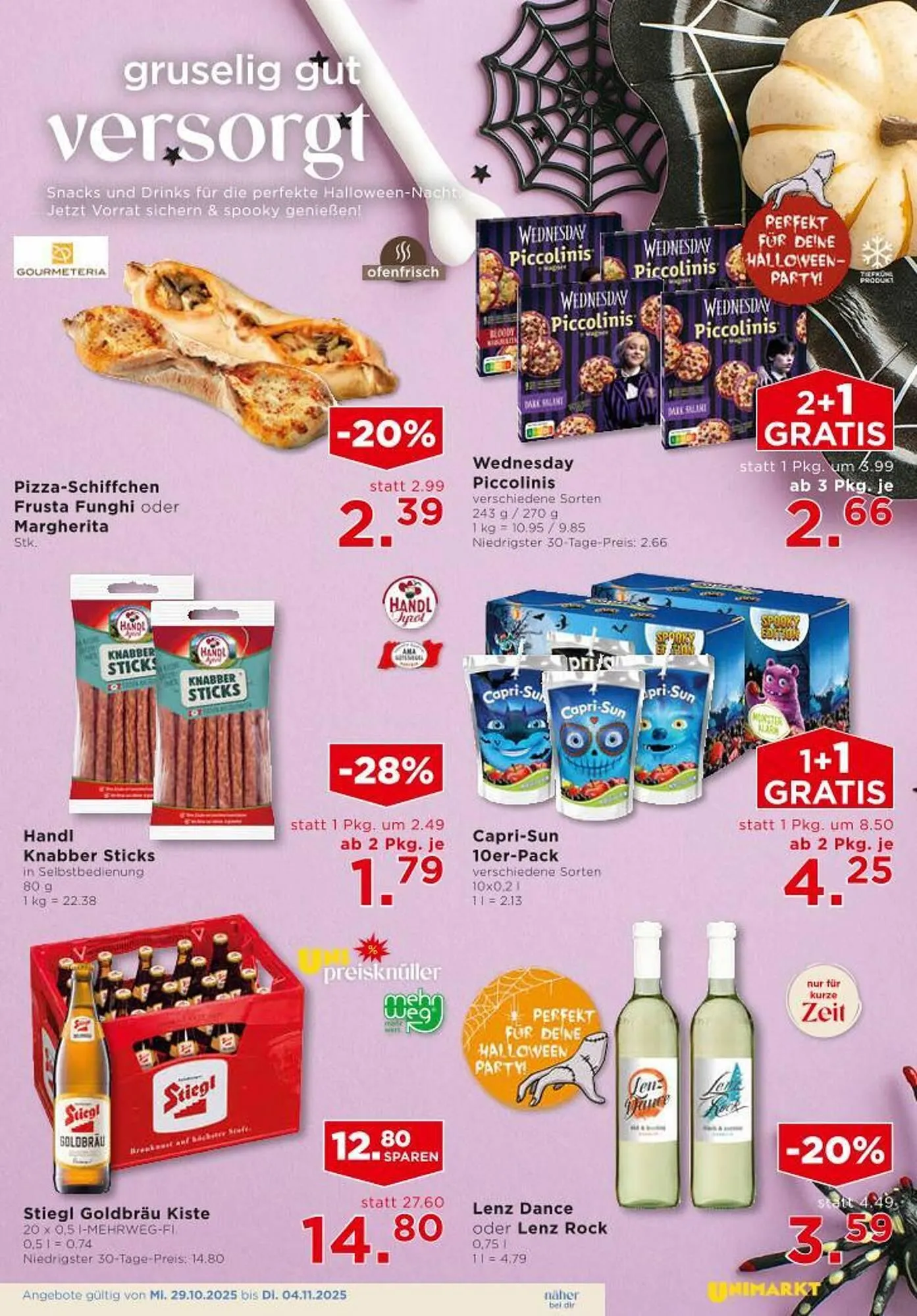 Unimarkt Flugblatt von 29. Oktober bis 4. November 2025 - Flugblätt seite  3