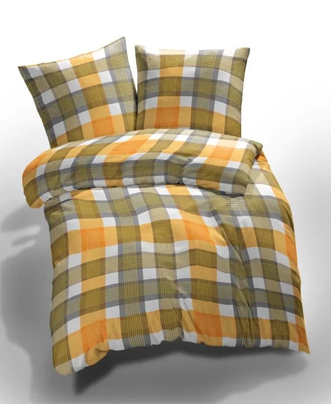 MOONLIGHT Bettwäsche in Mako Baumwoll-Satin Mais | 70 x 90 / 140 x 200 cm