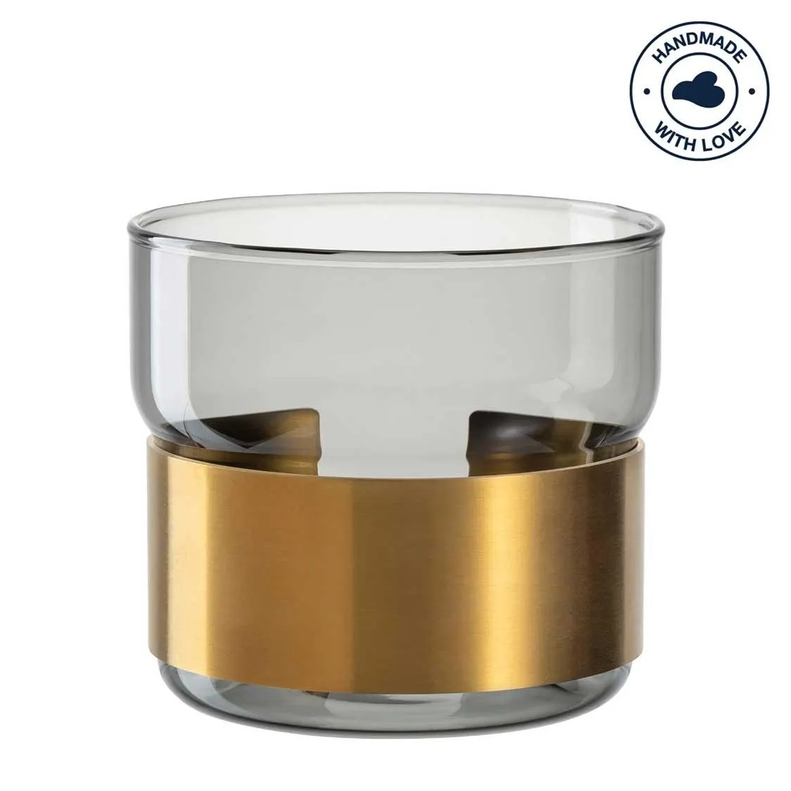 Tischlicht SILENZIO 9 cm grau