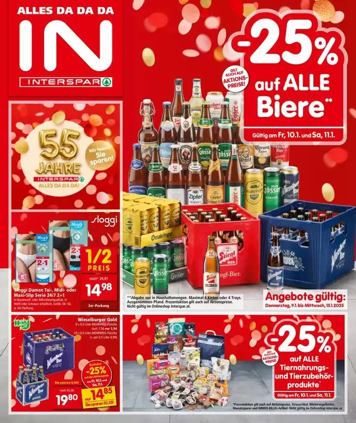 Rabatte und Aktionen von 10. Jänner bis 17. Jänner 2025 - Flugblätt seite 1