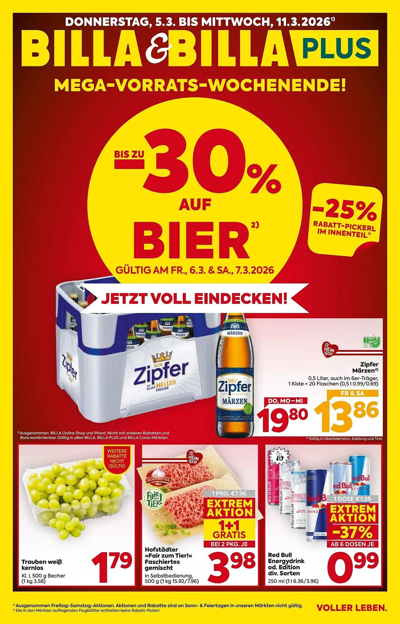 Billa Corso Flugblatt von 5. März bis 11. März 2026 - Flugblätt seite  1