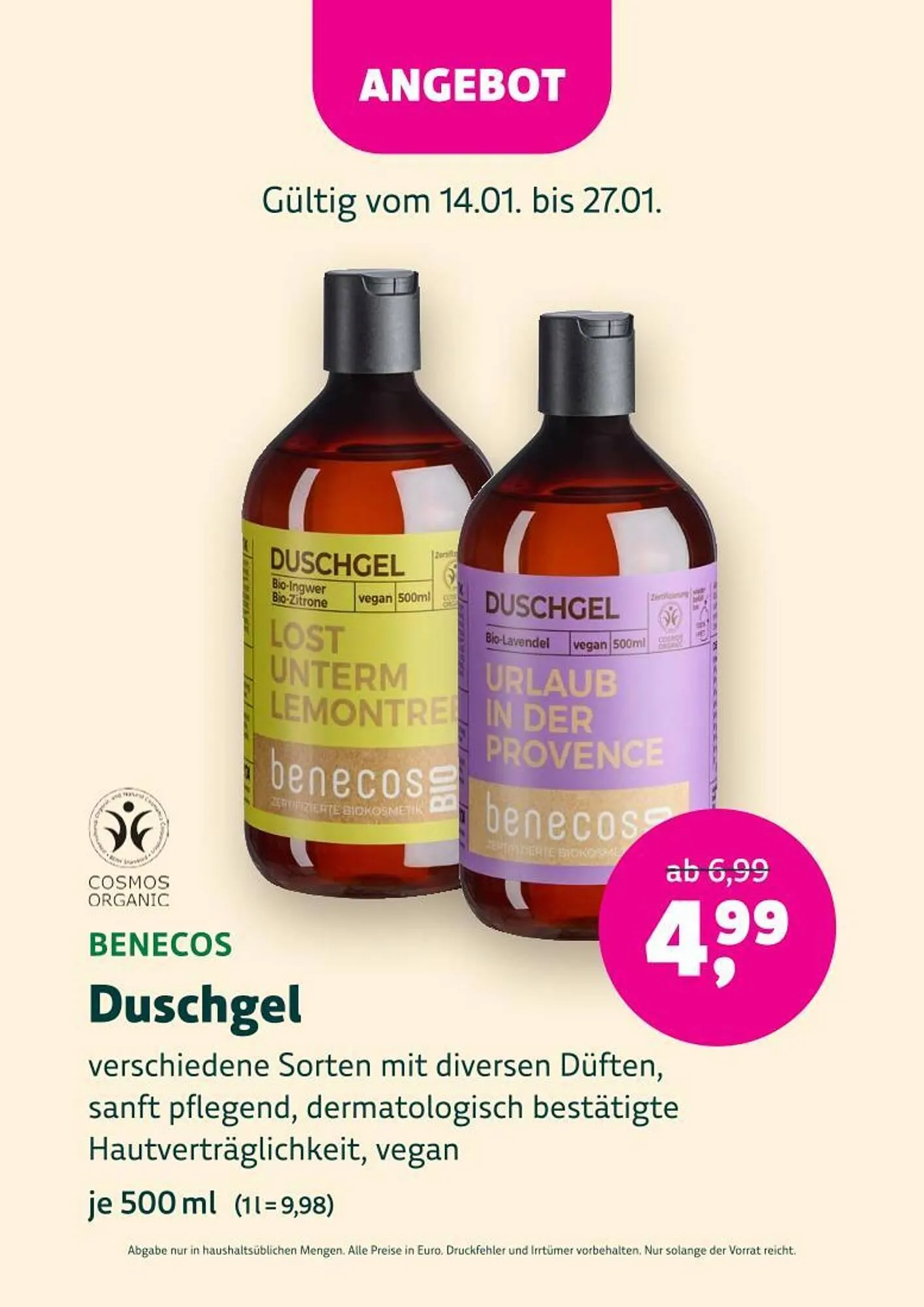 Denn's Biomarkt Flugblatt von 14. Jänner bis 27. Jänner 2026 - Flugblätt seite  68