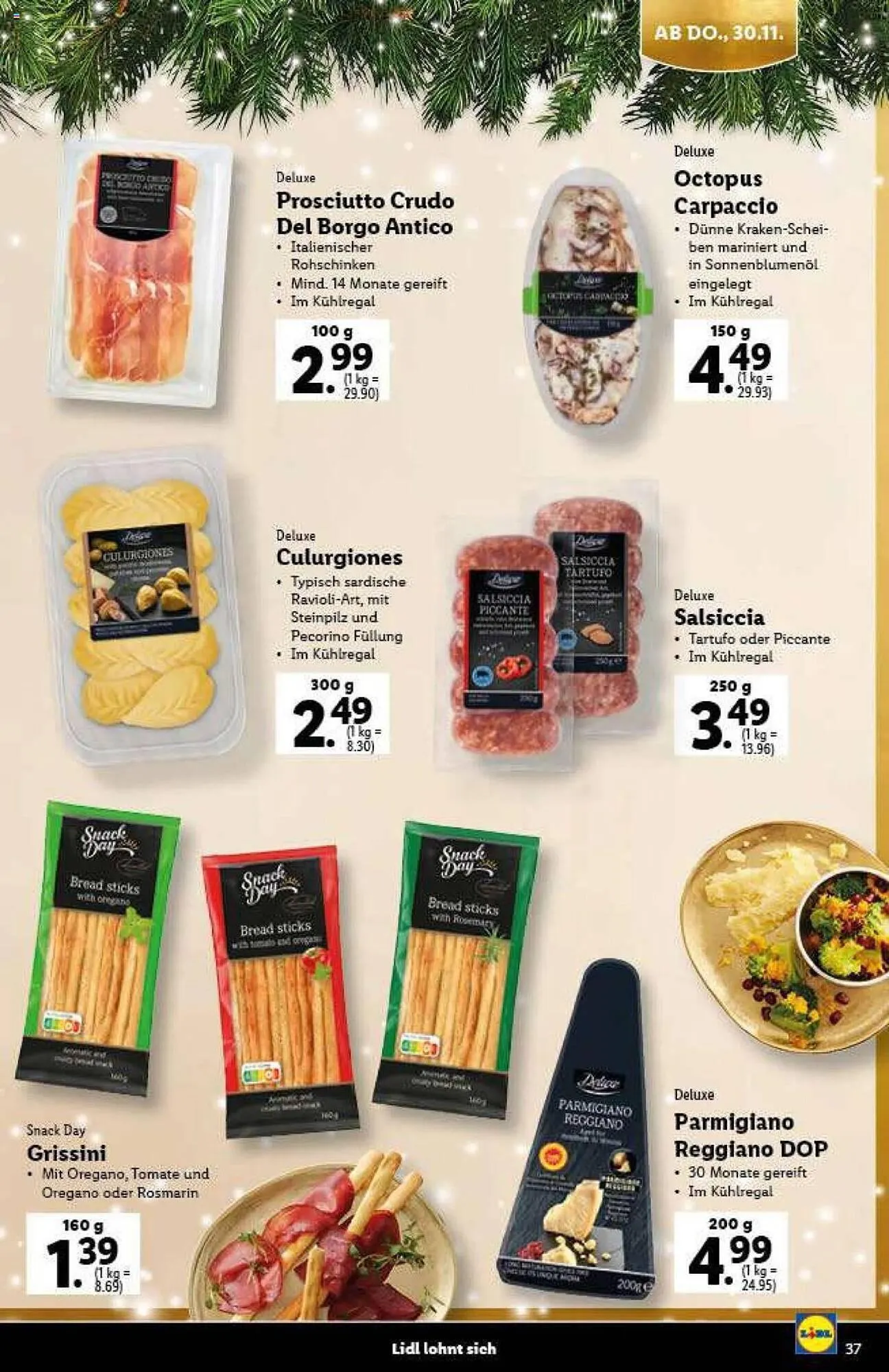 Lidl Flugblatt von 9. November bis 21. Dezember 2023 - Flugblätt seite 37