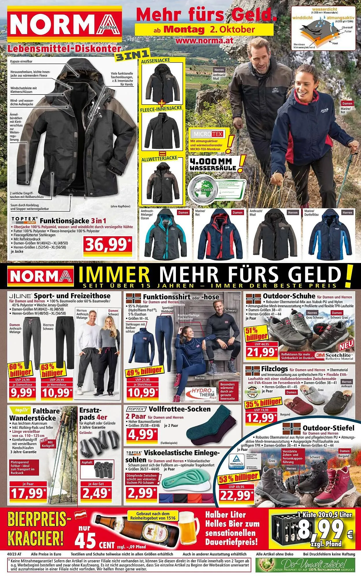 Norma Flugblatt von 2. Oktober bis 7. Oktober 2023 - Flugblätt seite  1