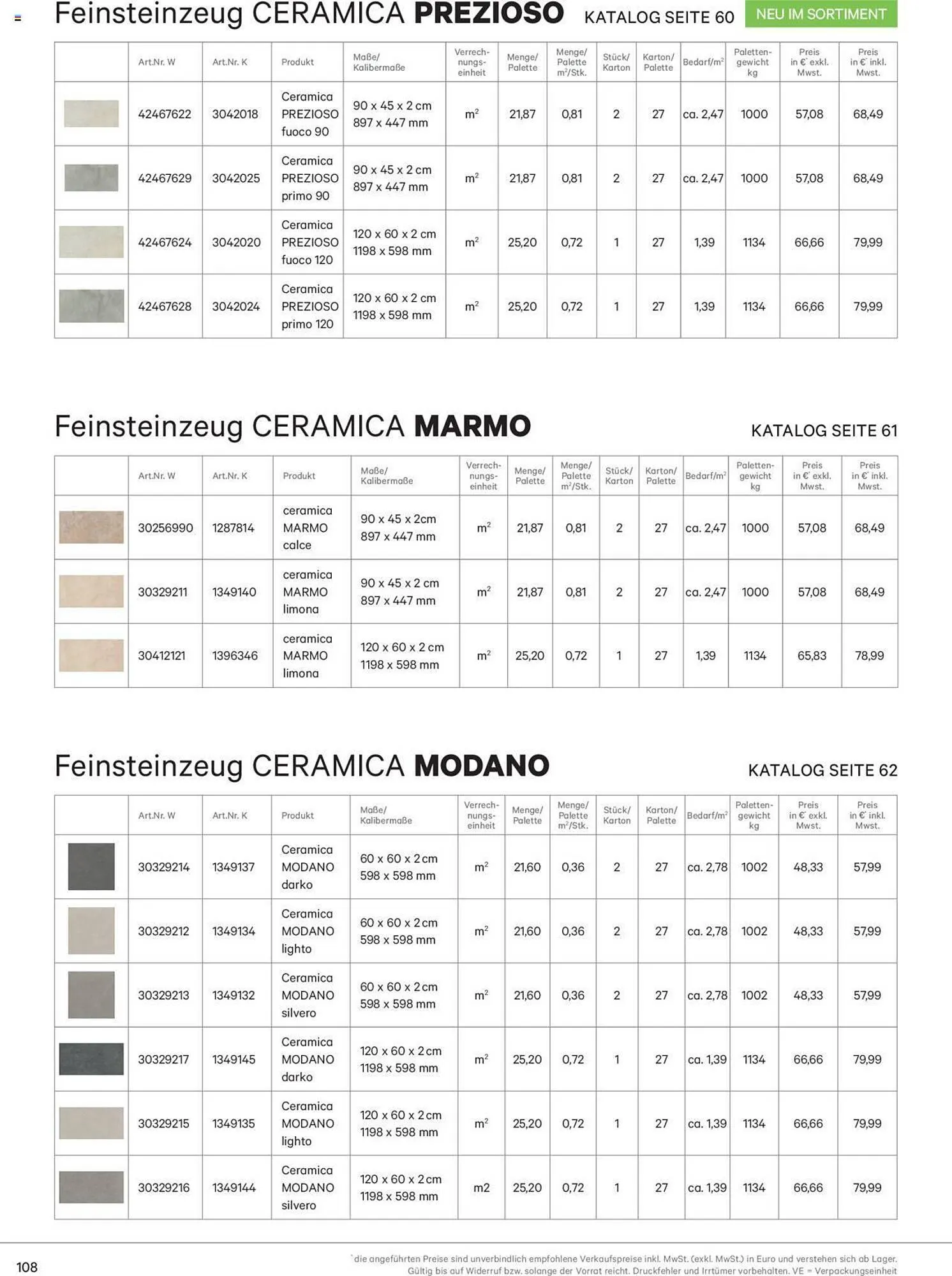 Lagerhaus Flugblatt von 2. März bis 31. Dezember 2023 - Flugblätt seite  108
