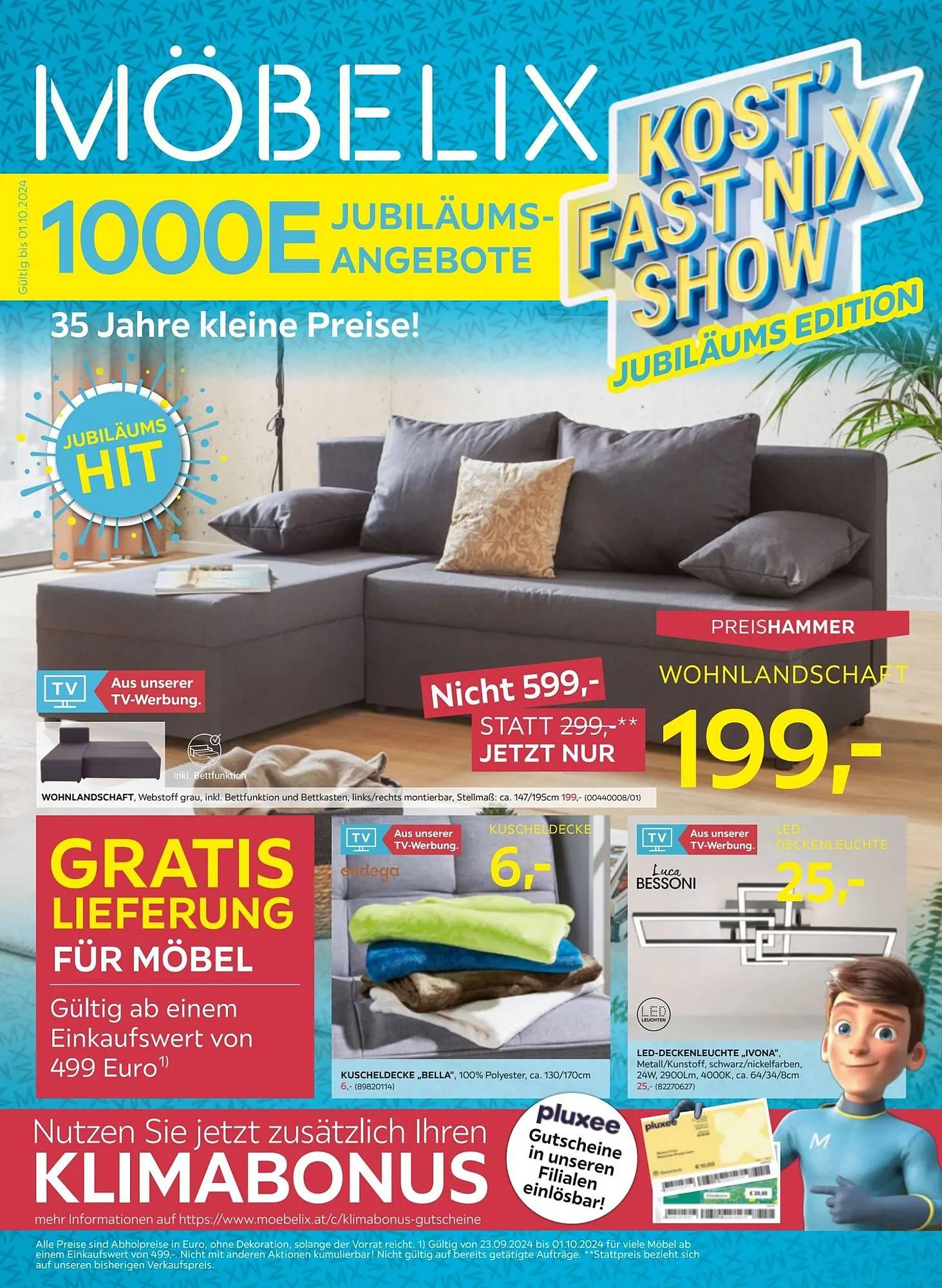 Möbelix Flugblatt von 23. September bis 2. Oktober 2024 - Flugblätt seite 1