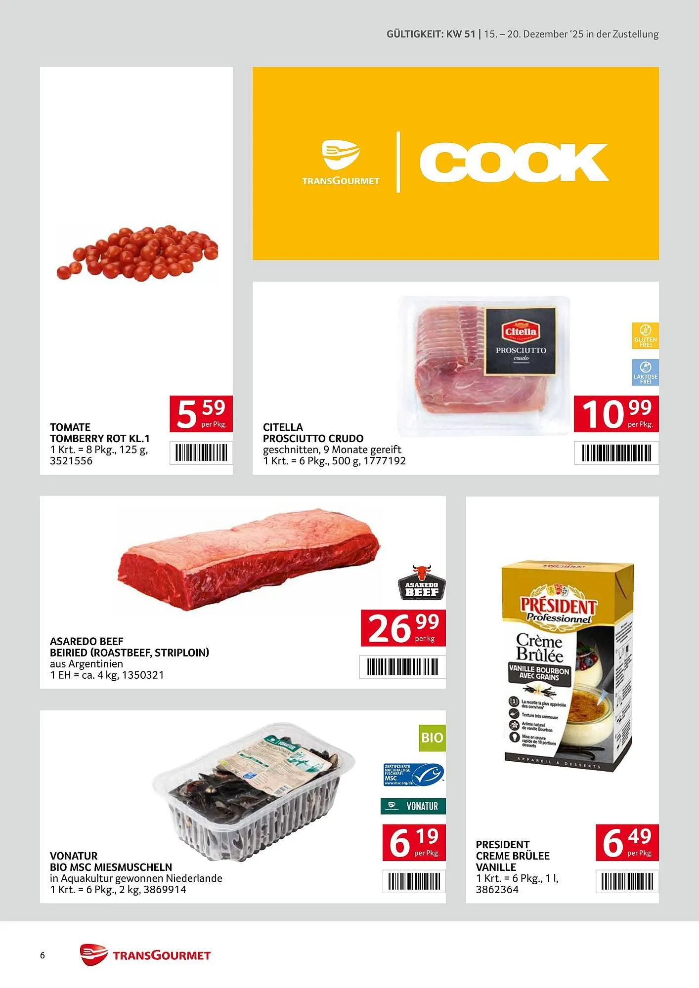 Transgourmet Flugblatt von 15. Dezember bis 20. Dezember 2025 - Flugblätt seite 6
