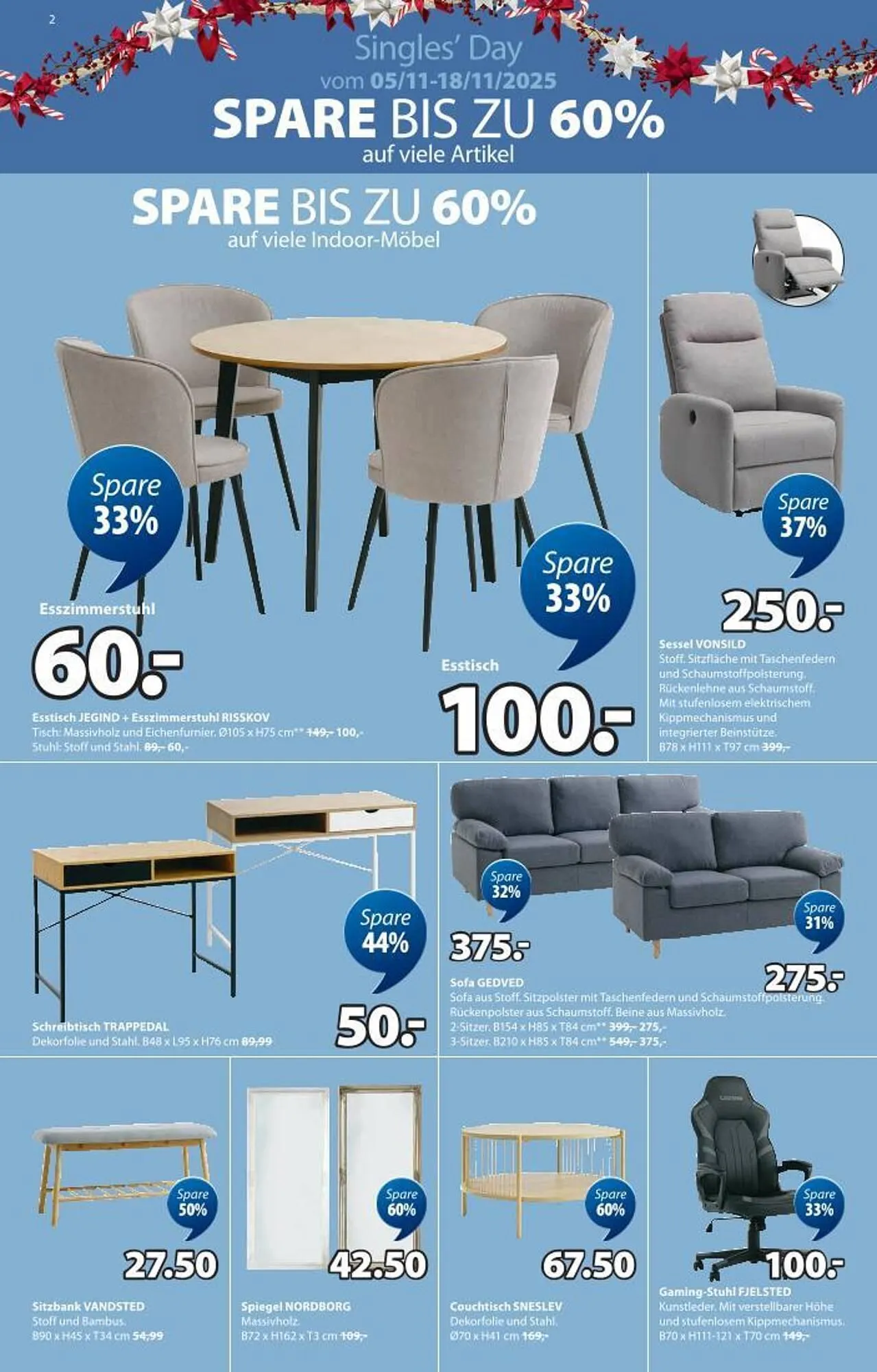 JYSK Flugblatt von 5. November bis 18. November 2025 - Flugblätt seite 2