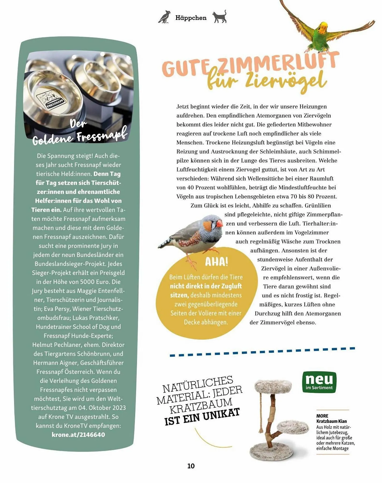 Fressnapf Flugblatt von 30. August bis 31. Oktober 2023 - Flugblätt seite 10