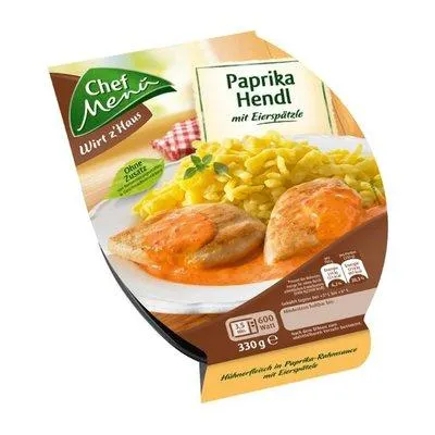 Chef Menü Paprikahendl mit Spätzle