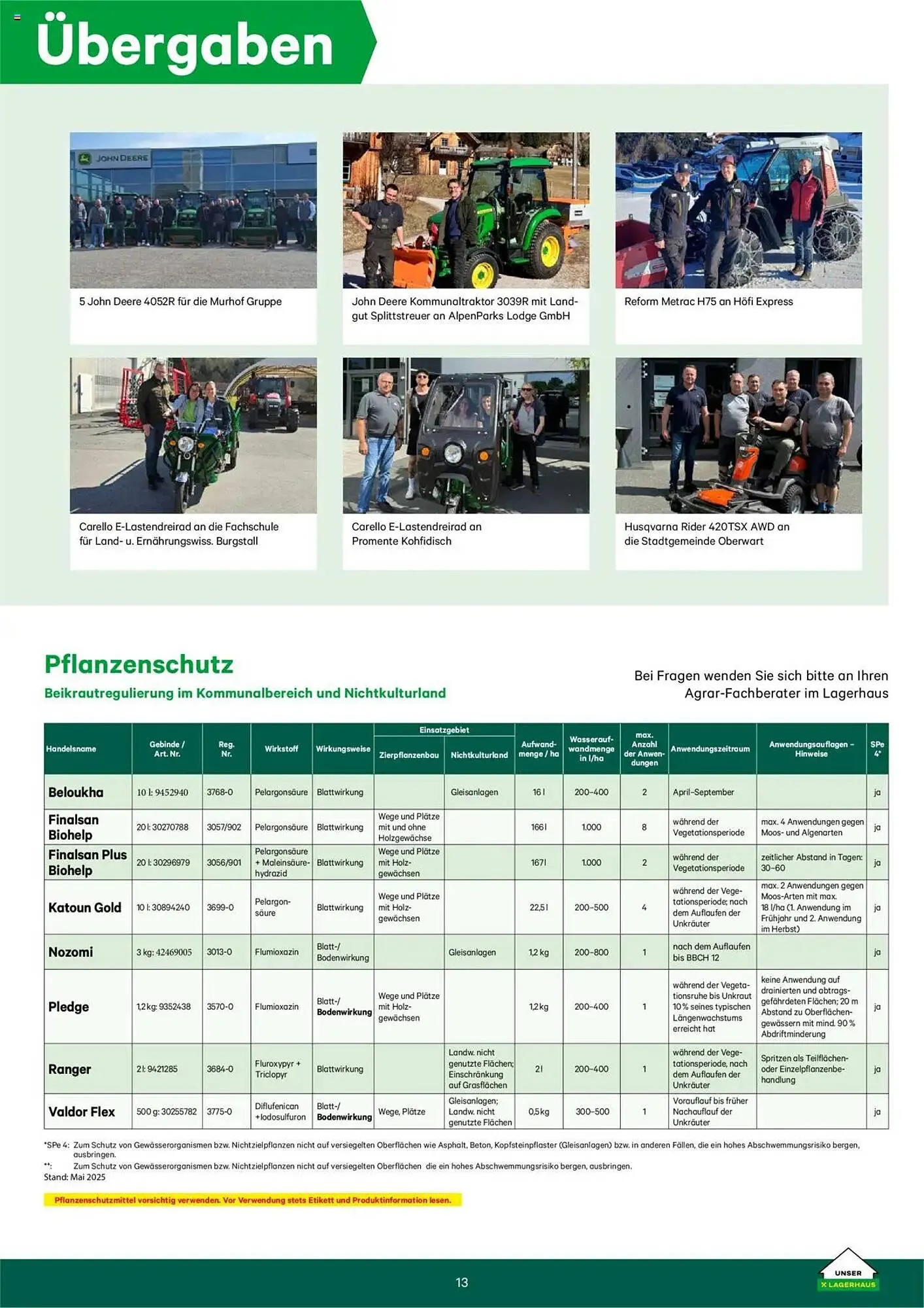 Lagerhaus Flugblatt von 25. September bis 30. November 2025 - Flugblätt seite  13