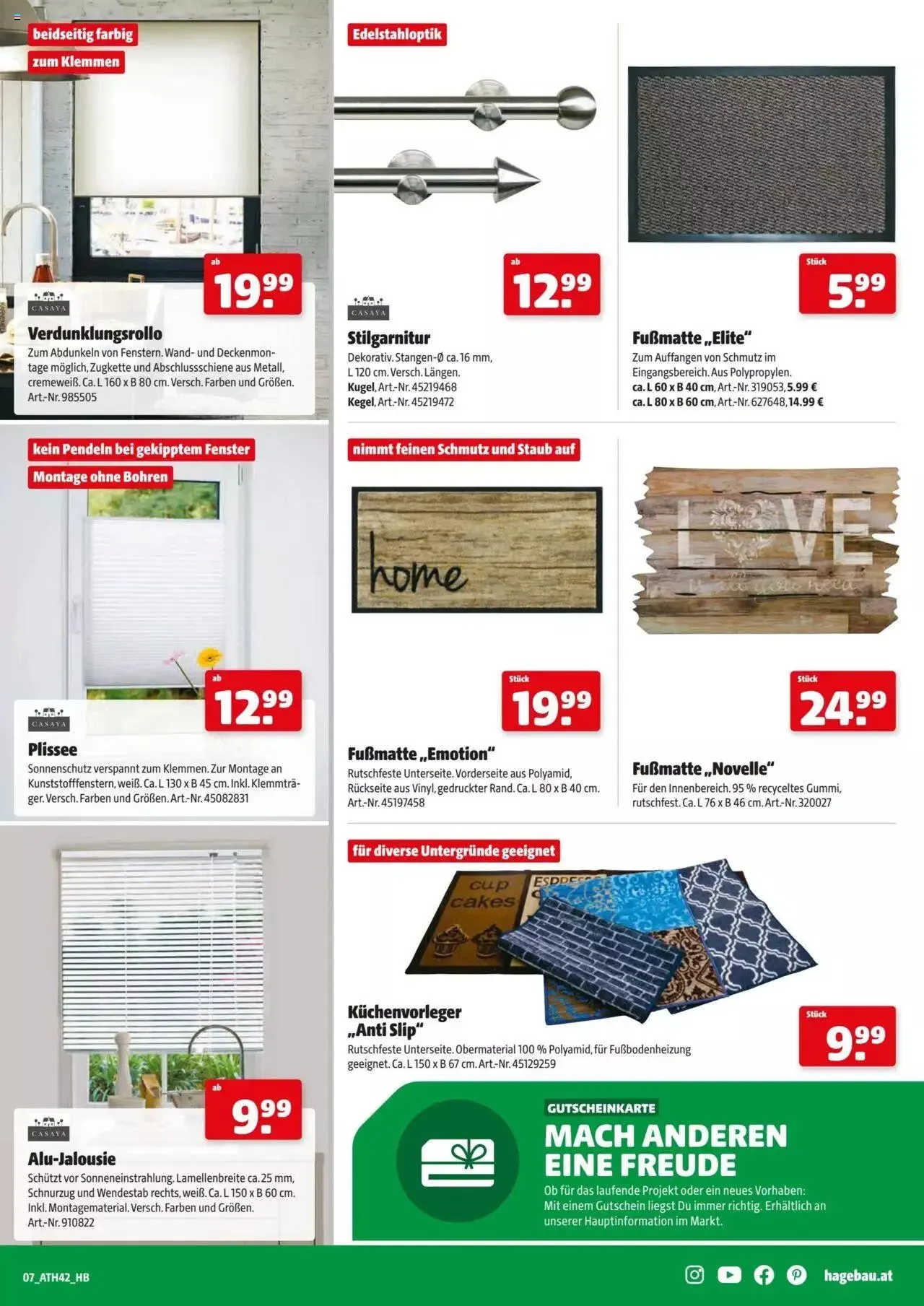 Hagebau Flugblatt von 6. Dezember bis 23. Dezember 2023 - Flugblätt seite 7