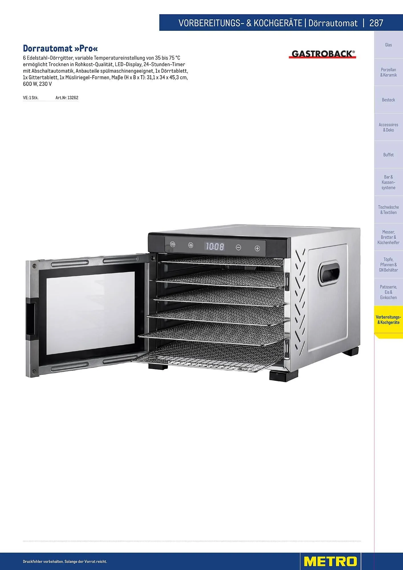 Metro Flugblatt von 25. März bis 31. Dezember 2026 - Flugblätt seite  287