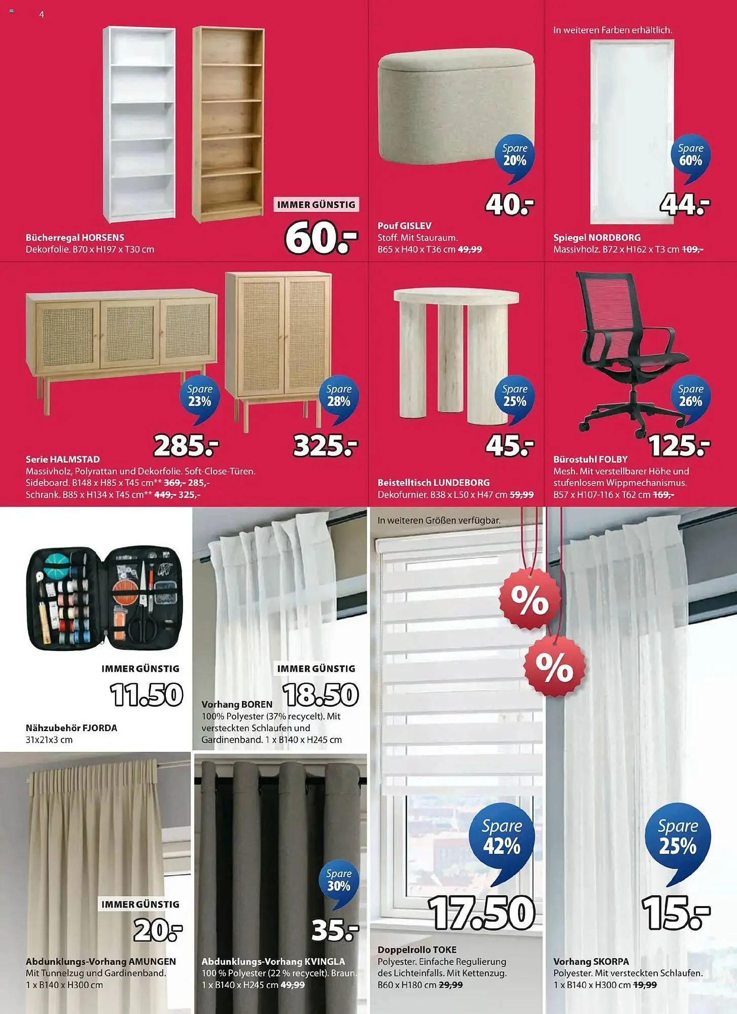 JYSK Flugblatt von 19. Jänner bis 10. Februar 2026 - Flugblätt seite  4