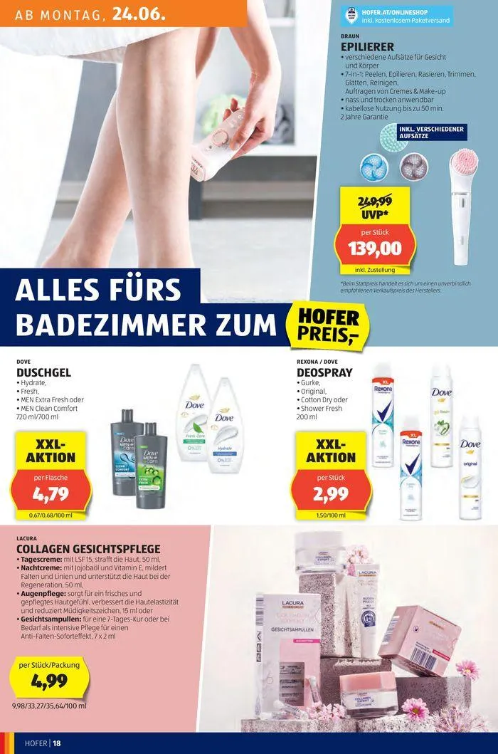 Blättern Sie online im HOFER Flugblatt von 19. Juni bis 3. Juli 2024 - Flugblätt seite  22