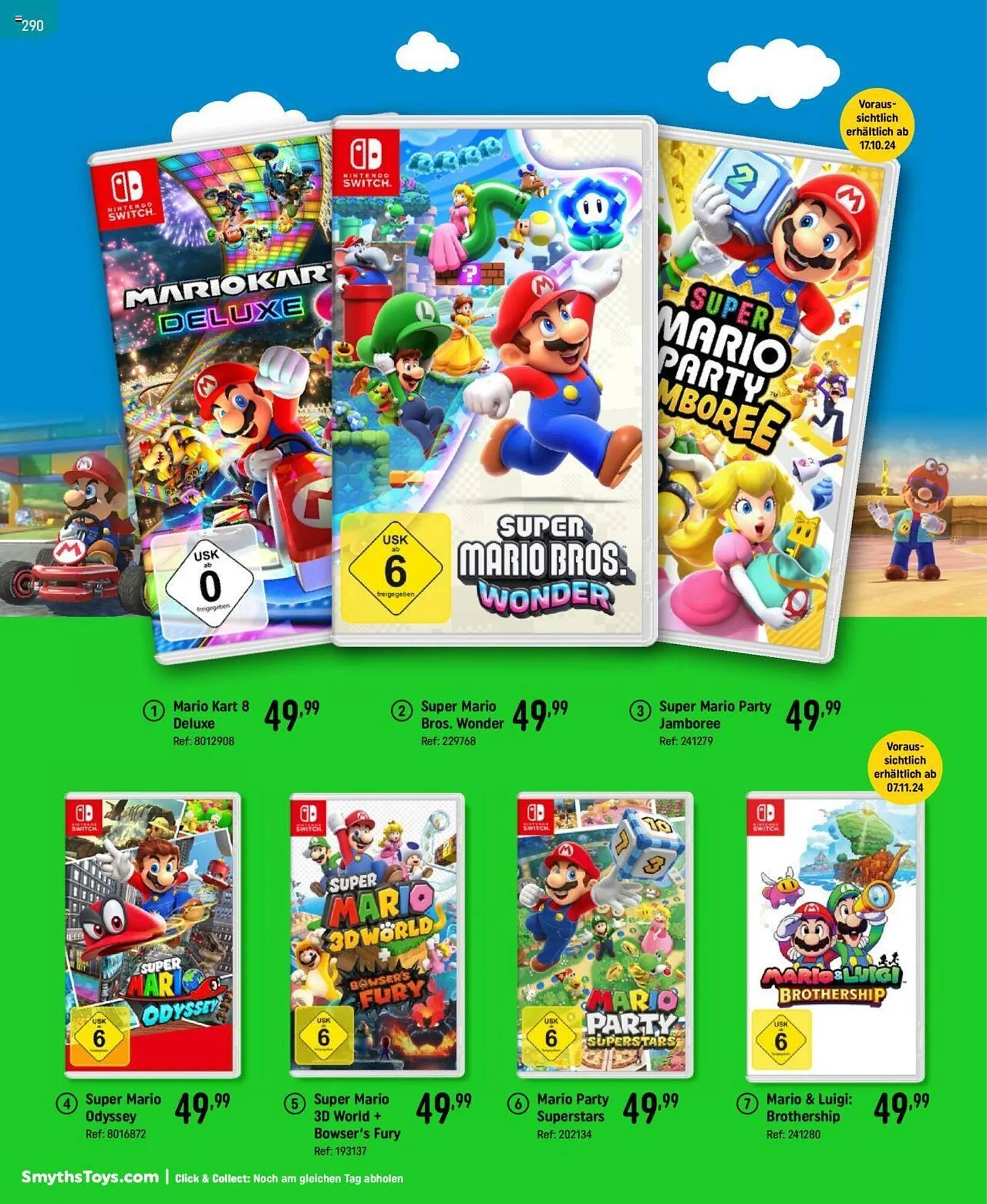 Smyths Toys Flugblatt von 25. September bis 13. Dezember 2024 - Flugblätt seite  290