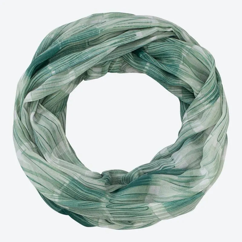 Damen-Loop-Schal mit Muster