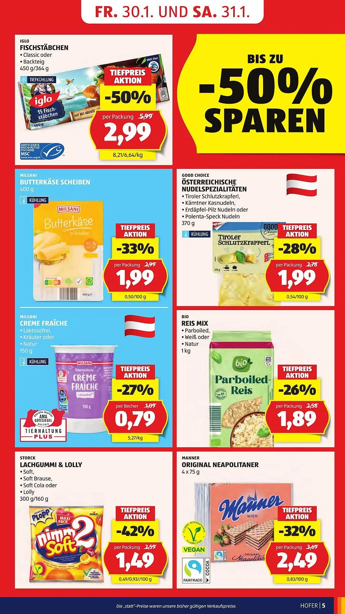 Hofer Flugblatt von 30. Jänner bis 5. Februar 2026 - Flugblätt seite  7