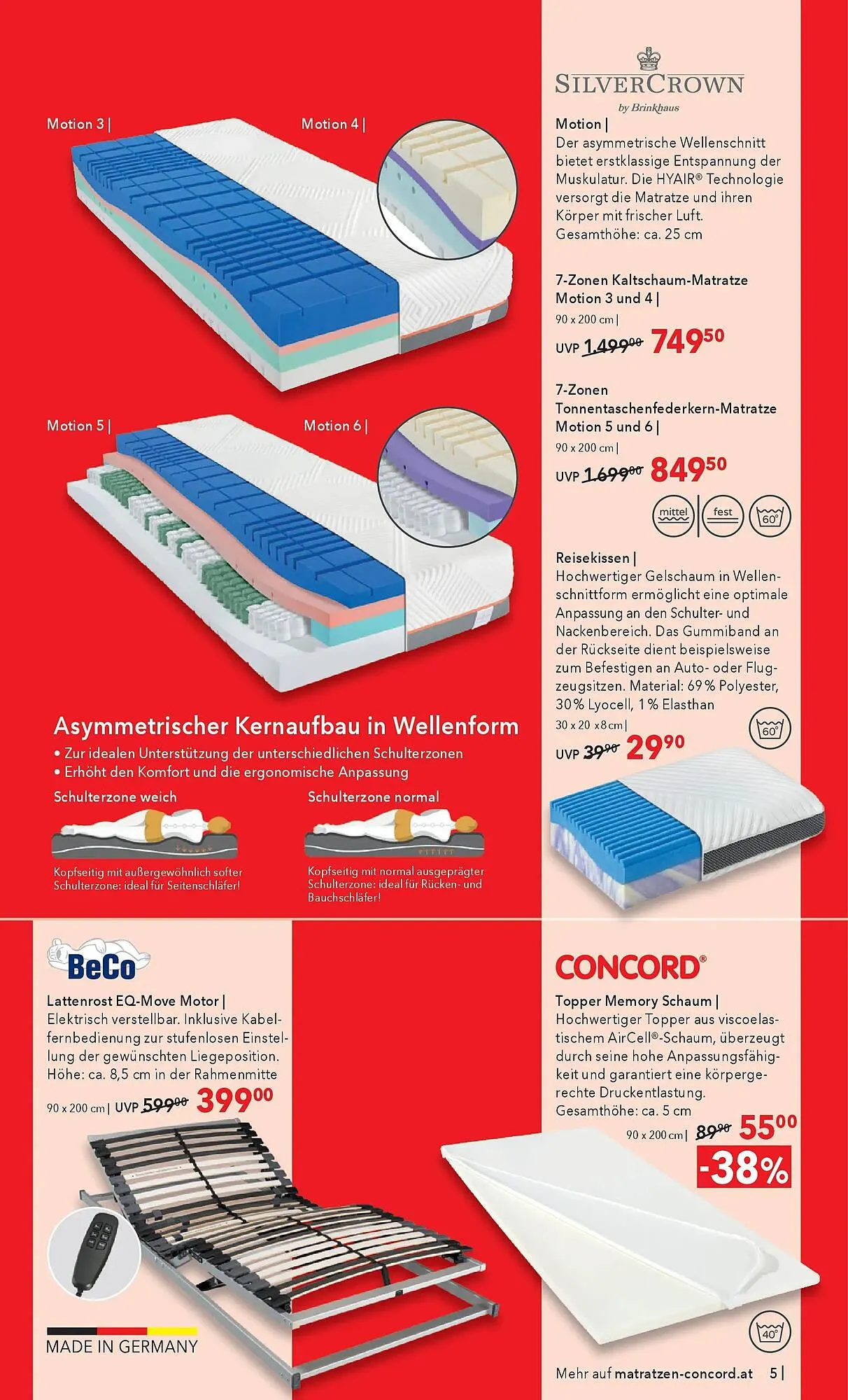Matratzen Concord Prospekt von 27. Dezember bis 27. Jänner 2026 - Flugblätt seite  5