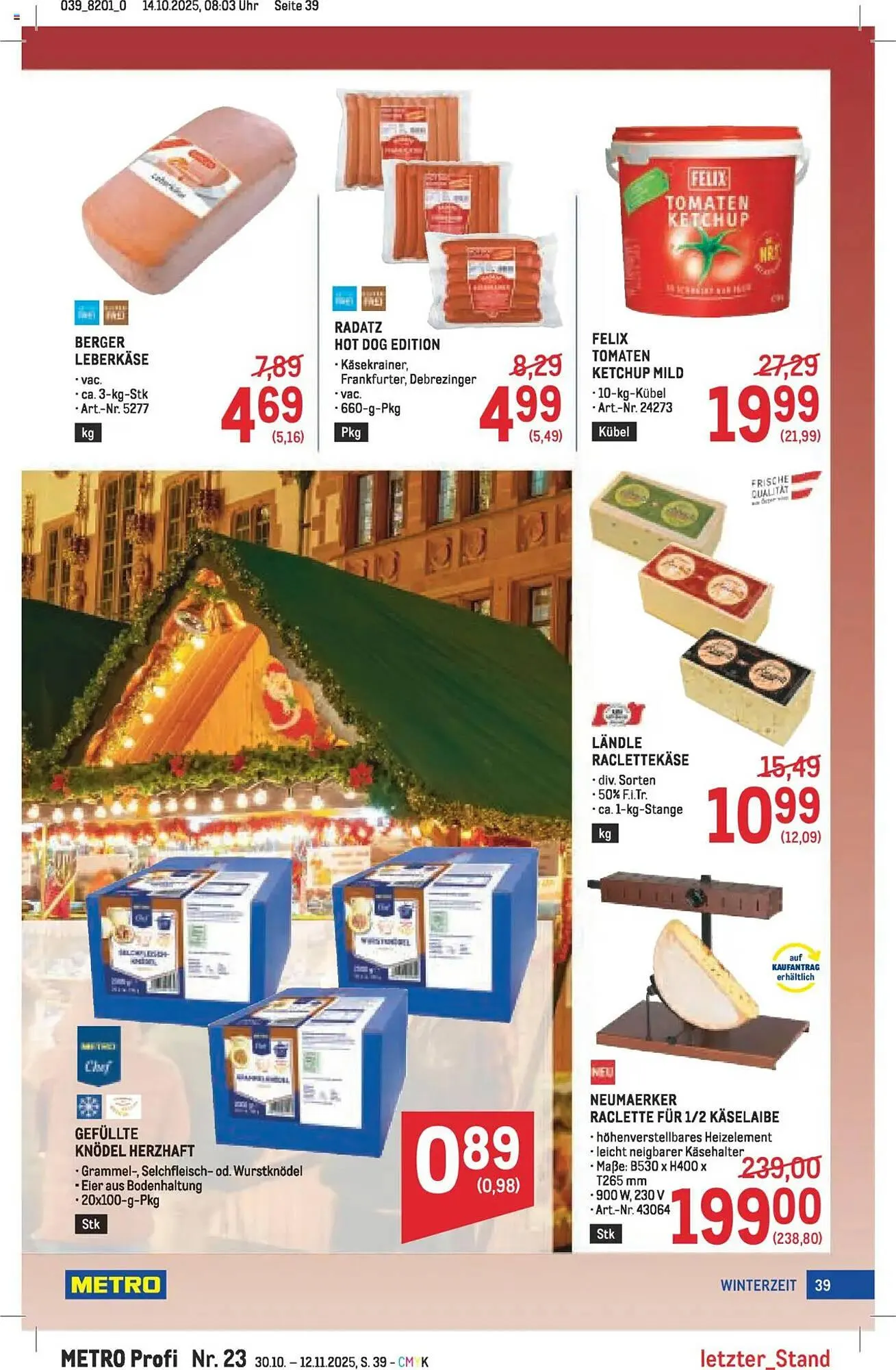 Metro Flugblatt von 30. Oktober bis 12. November 2025 - Flugblätt seite  39