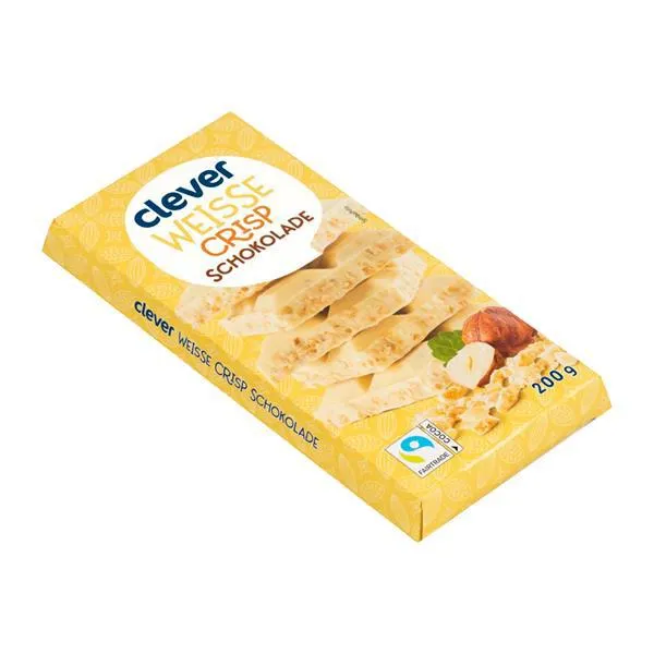 Clever Schokoladentafel Weisse Crisp