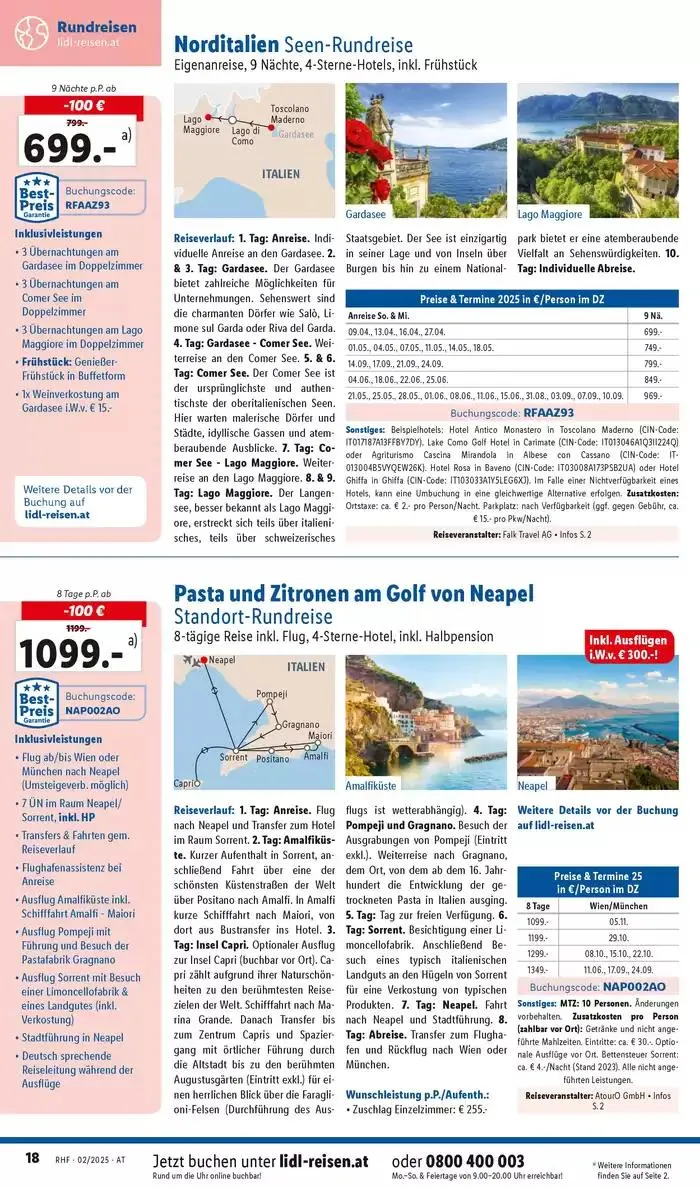 Aktuelle Reiseprospekte Hauptprospekt Februar von 29. Jänner bis 28. Februar 2025 - Flugblätt seite 18