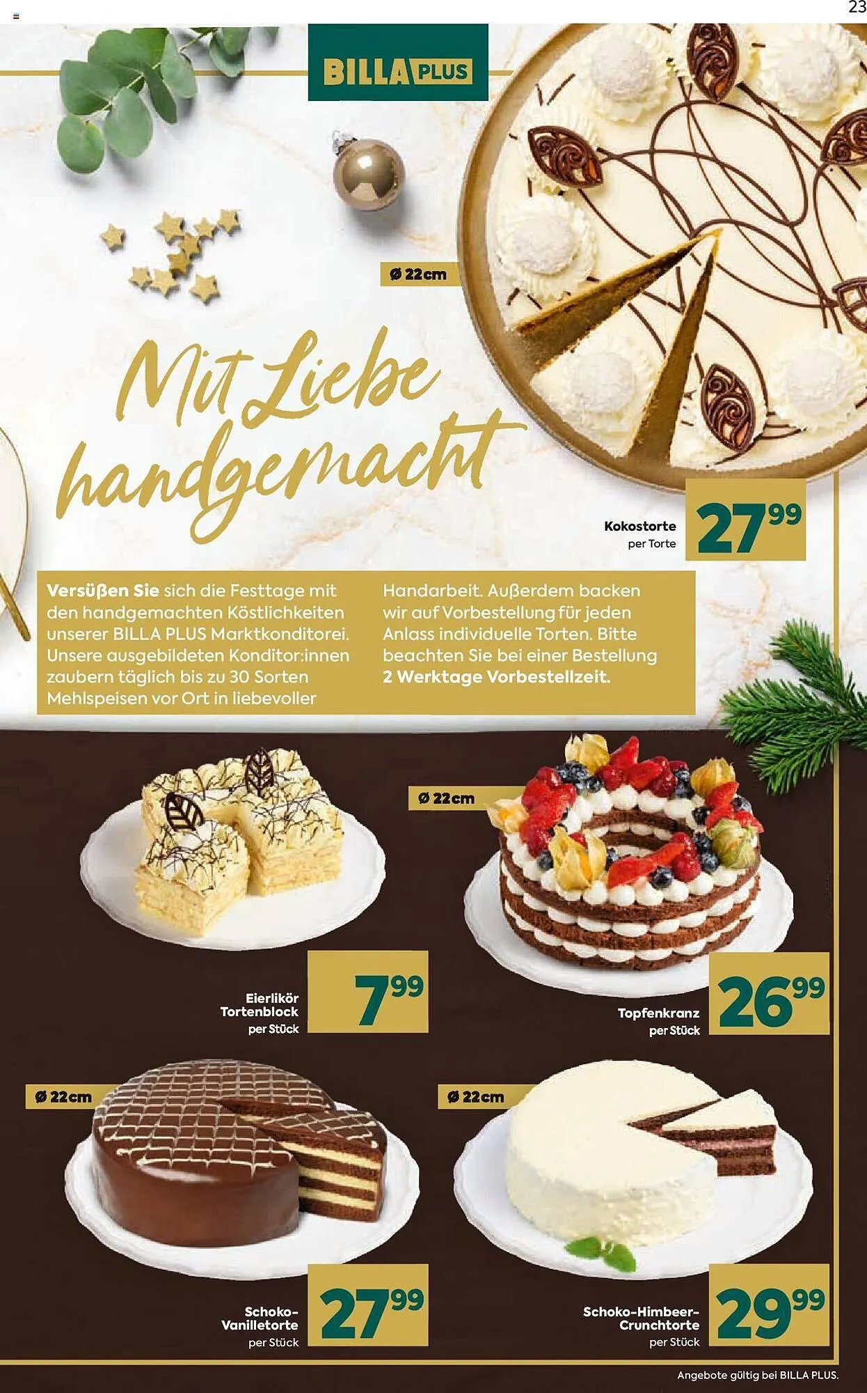 Billa Flugblatt von 30. November bis 23. Dezember 2023 - Flugblätt seite 23